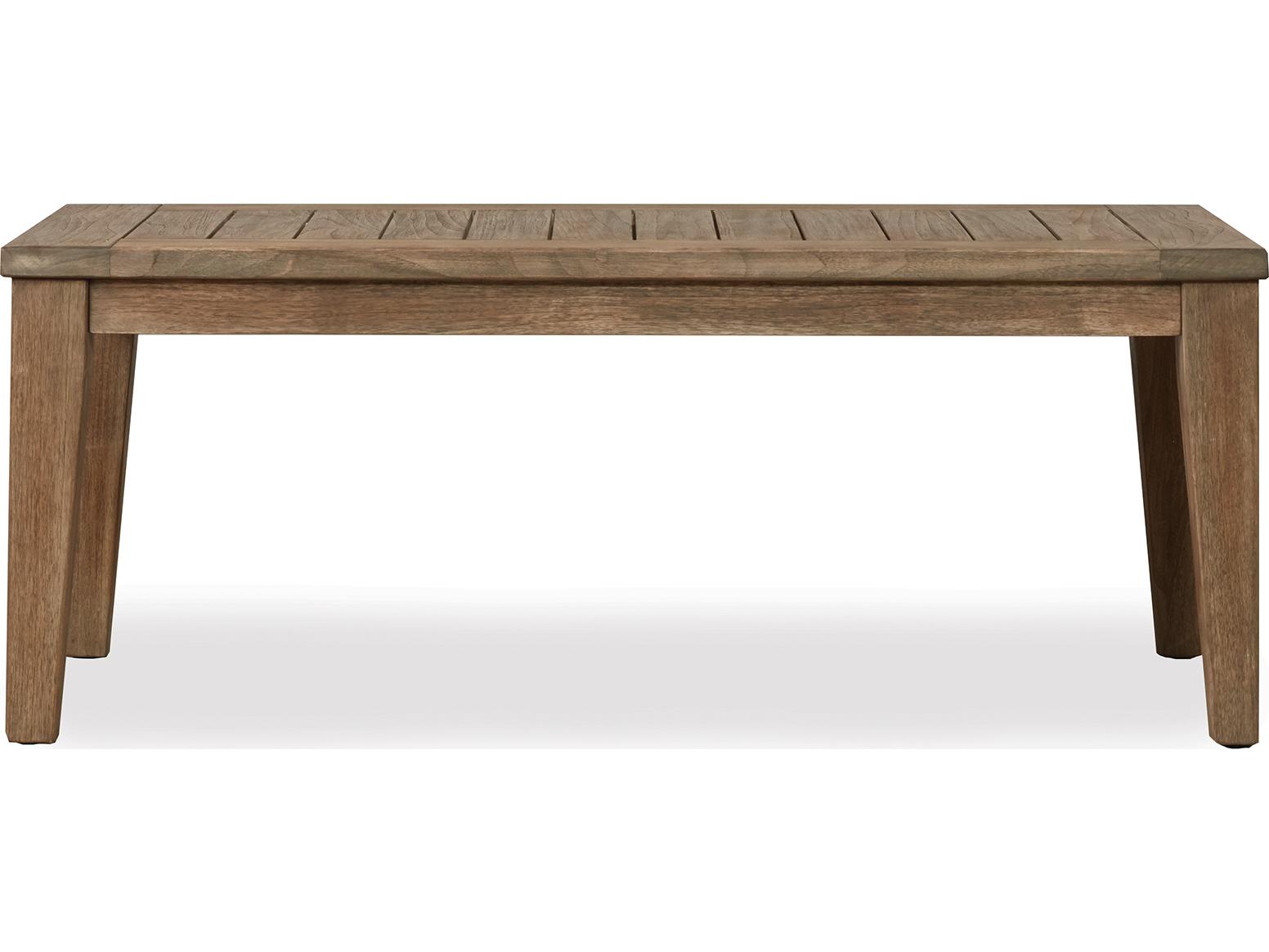 Lloyd Flanders Wildwood Teak Rectangular Patio Coffee Table