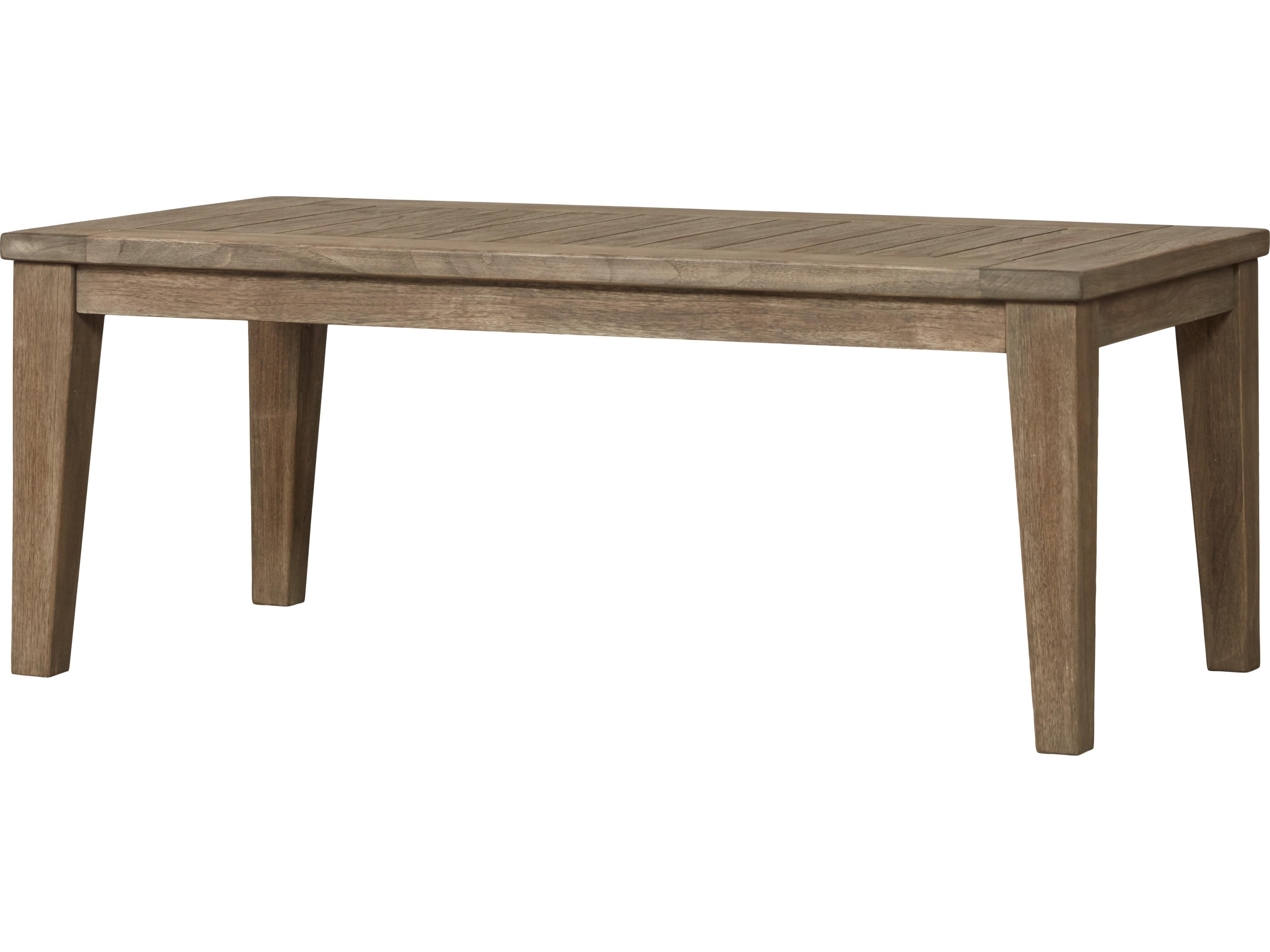 Lloyd Flanders Wildwood Teak Rectangular Patio Coffee Table