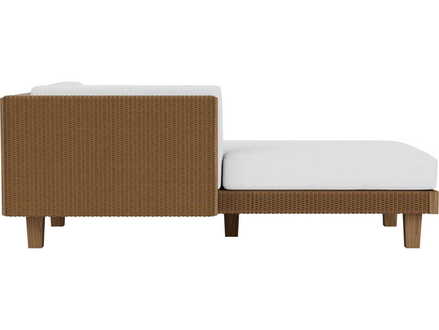 Lloyd Flanders Catalina Wicker Right Arm Outdoor Patio Chaise Lounge