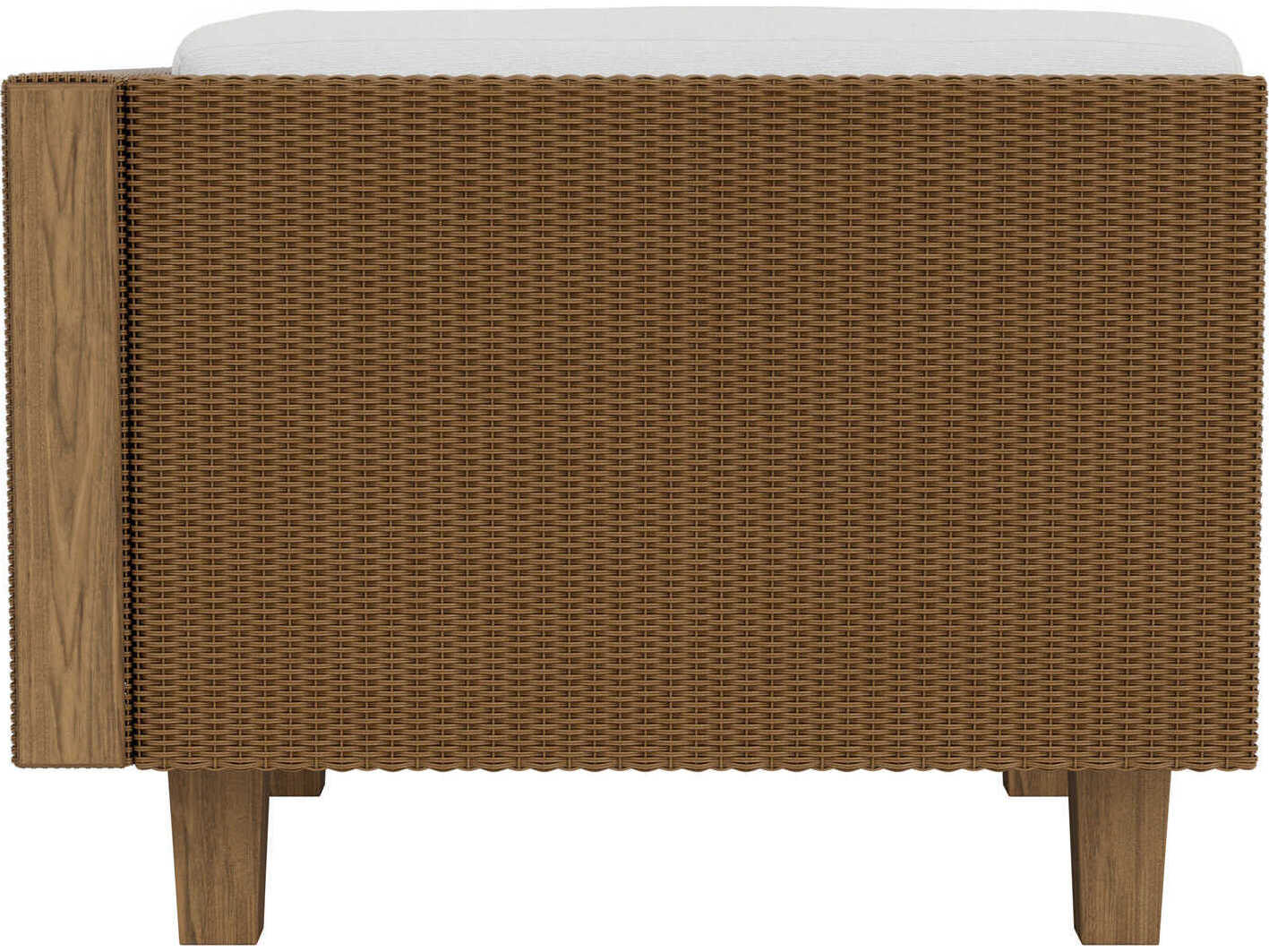 Lloyd Flanders Catalina Wicker Corner Outdoor Patio Lounge Chair