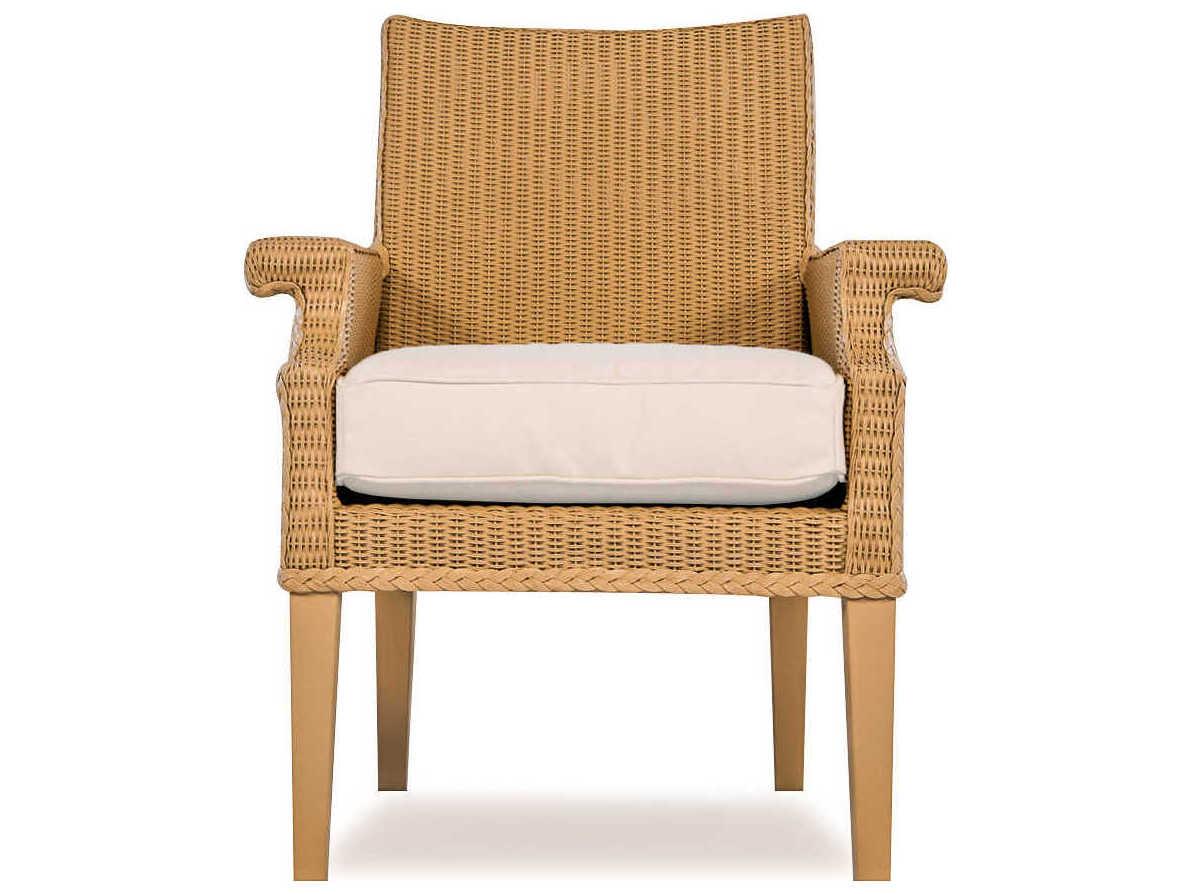 Lloyd Flanders Hamptons Wicker Patio Dining Arm Chair