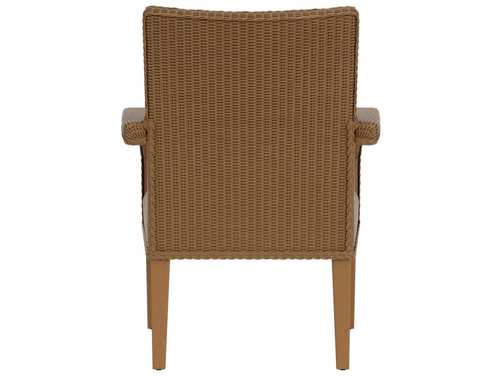 Lloyd Flanders Hamptons Wicker Patio Dining Arm Chair