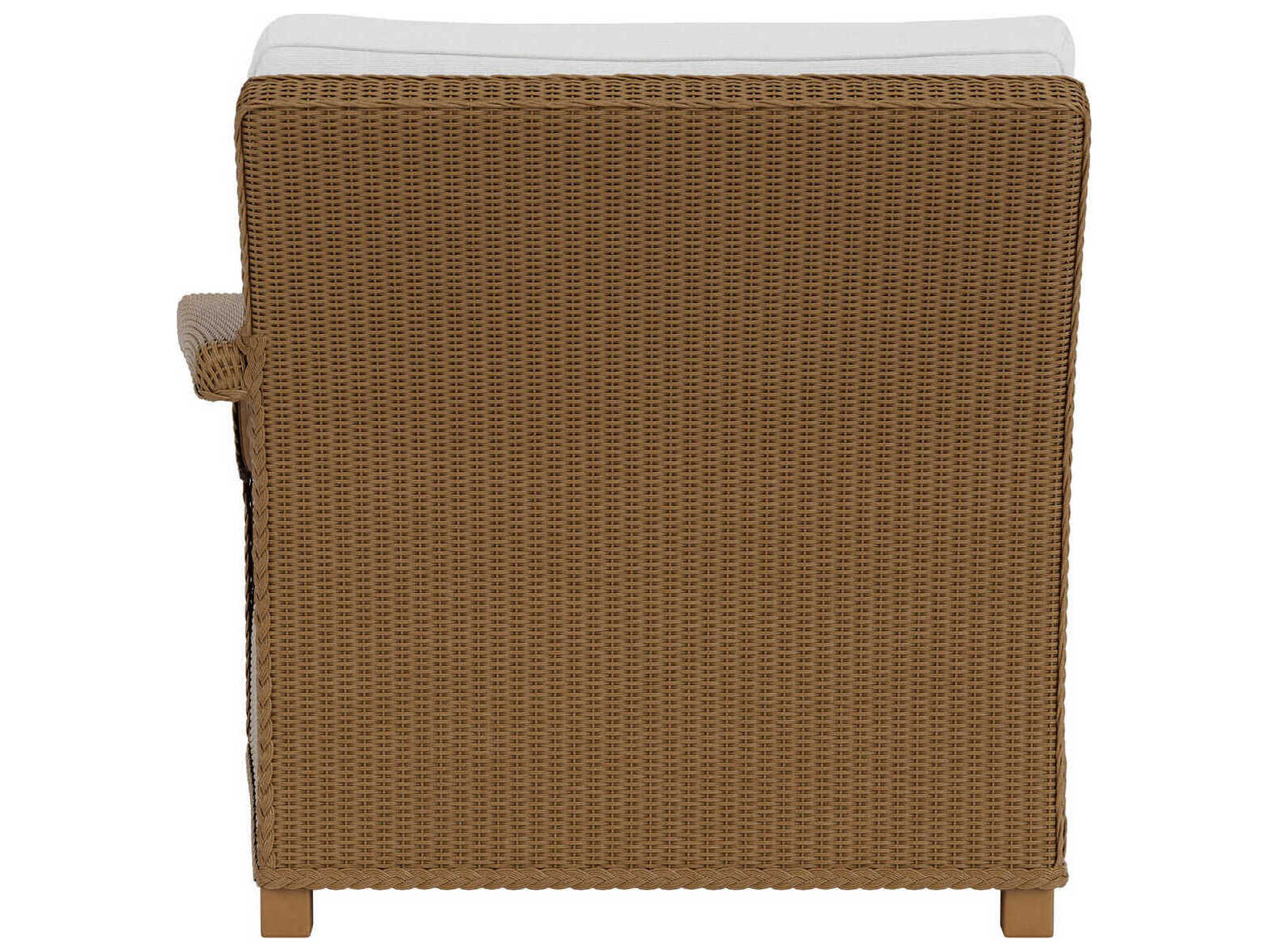 Lloyd Flanders Hamptons Wicker Left Arm Outdoor Patio Chaise Lounge