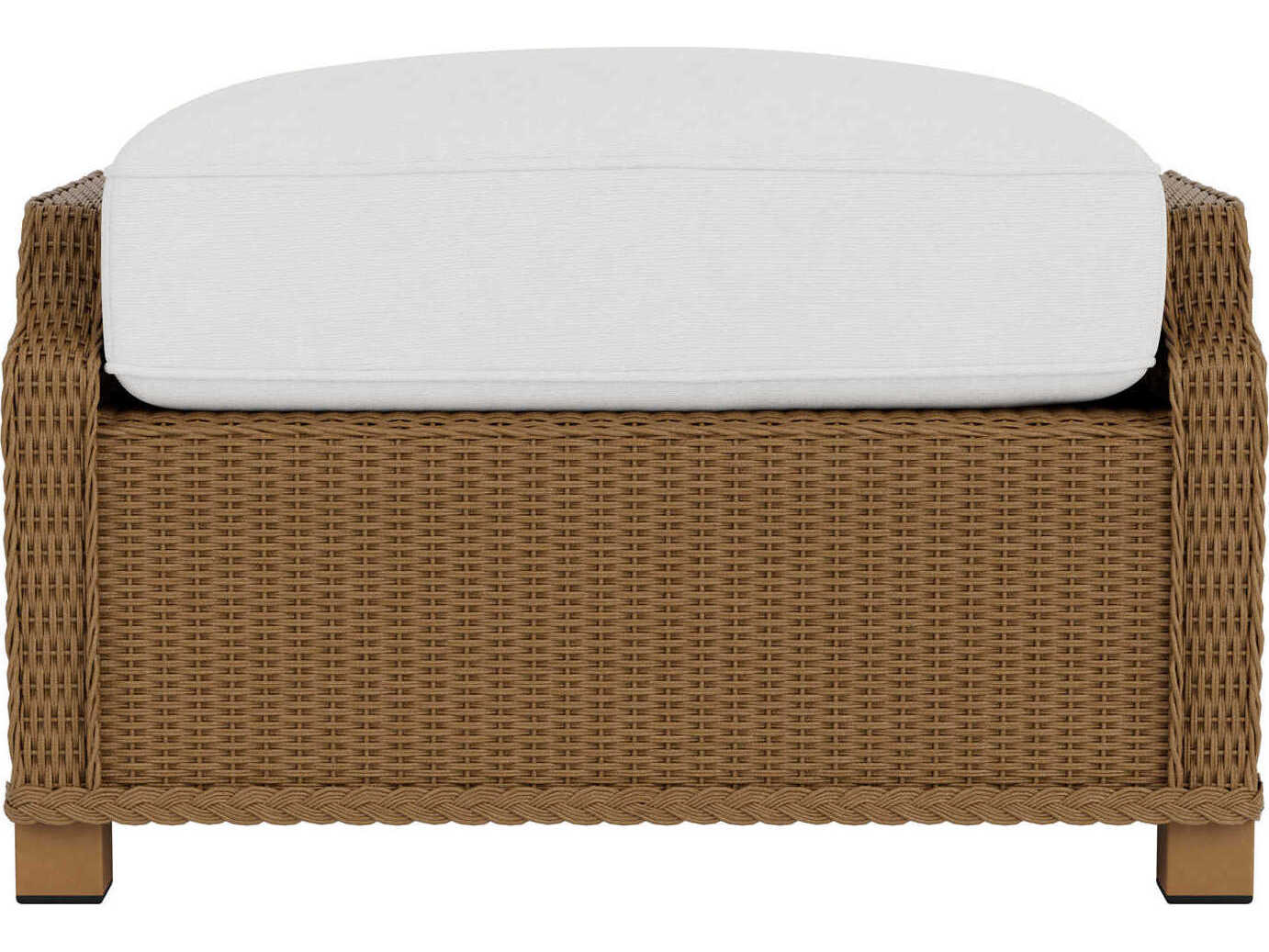 Lloyd Flanders Hamptons Wicker Deep Lounge Outdoor Patio Ottoman