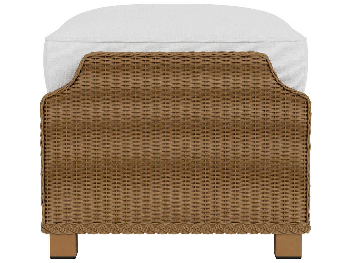 Lloyd Flanders Hamptons Wicker Deep Lounge Outdoor Patio Ottoman