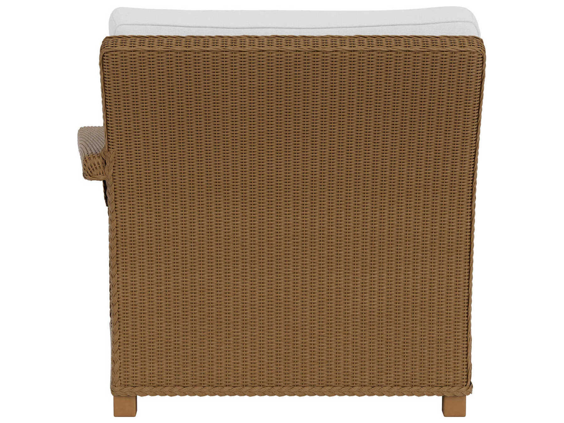 Lloyd Flanders Hamptons Wicker Left Arm Outdoor Patio Lounge Chair