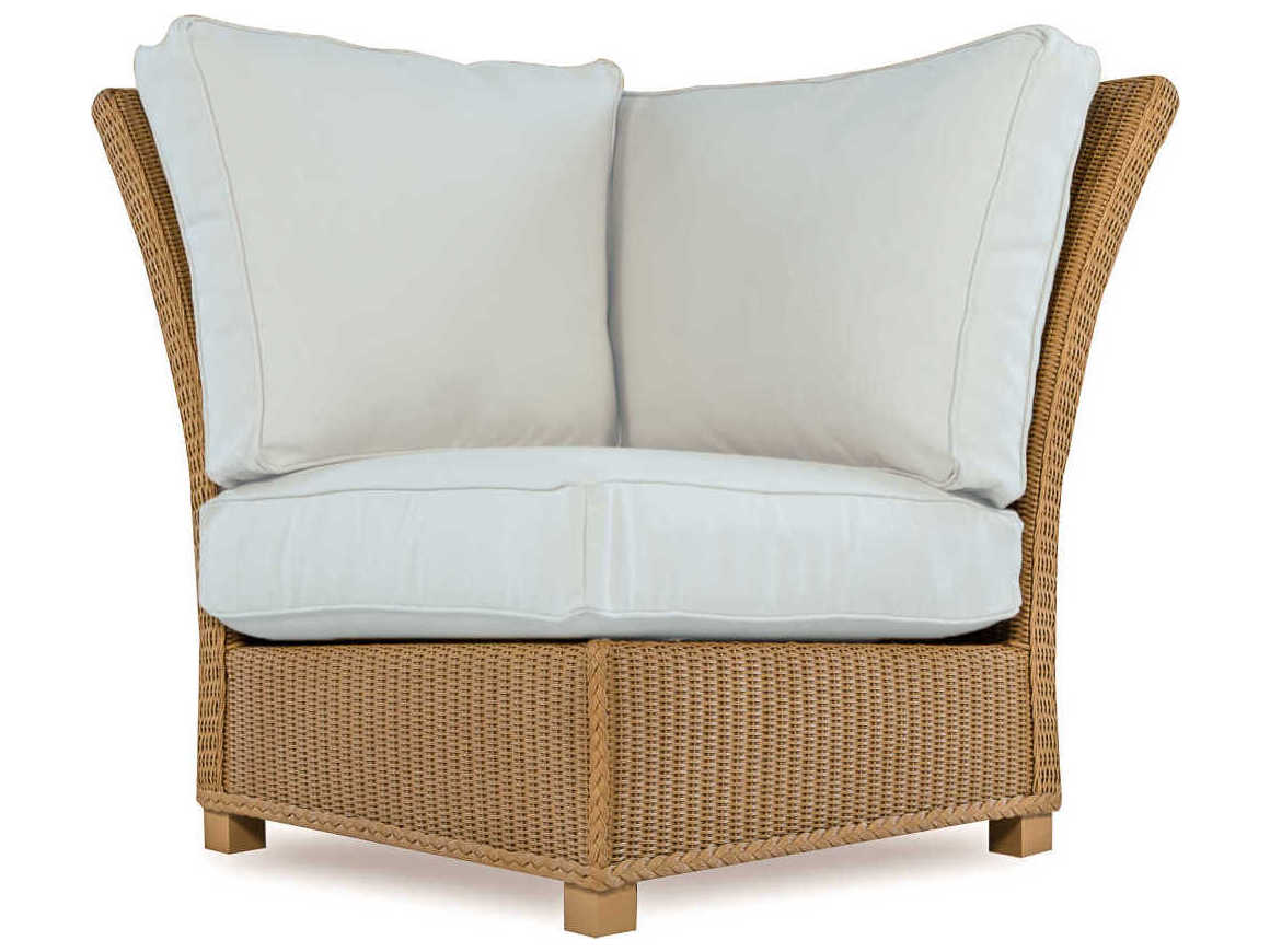 Lloyd Flanders Hamptons Wicker Corner Outdoor Lounge Chair