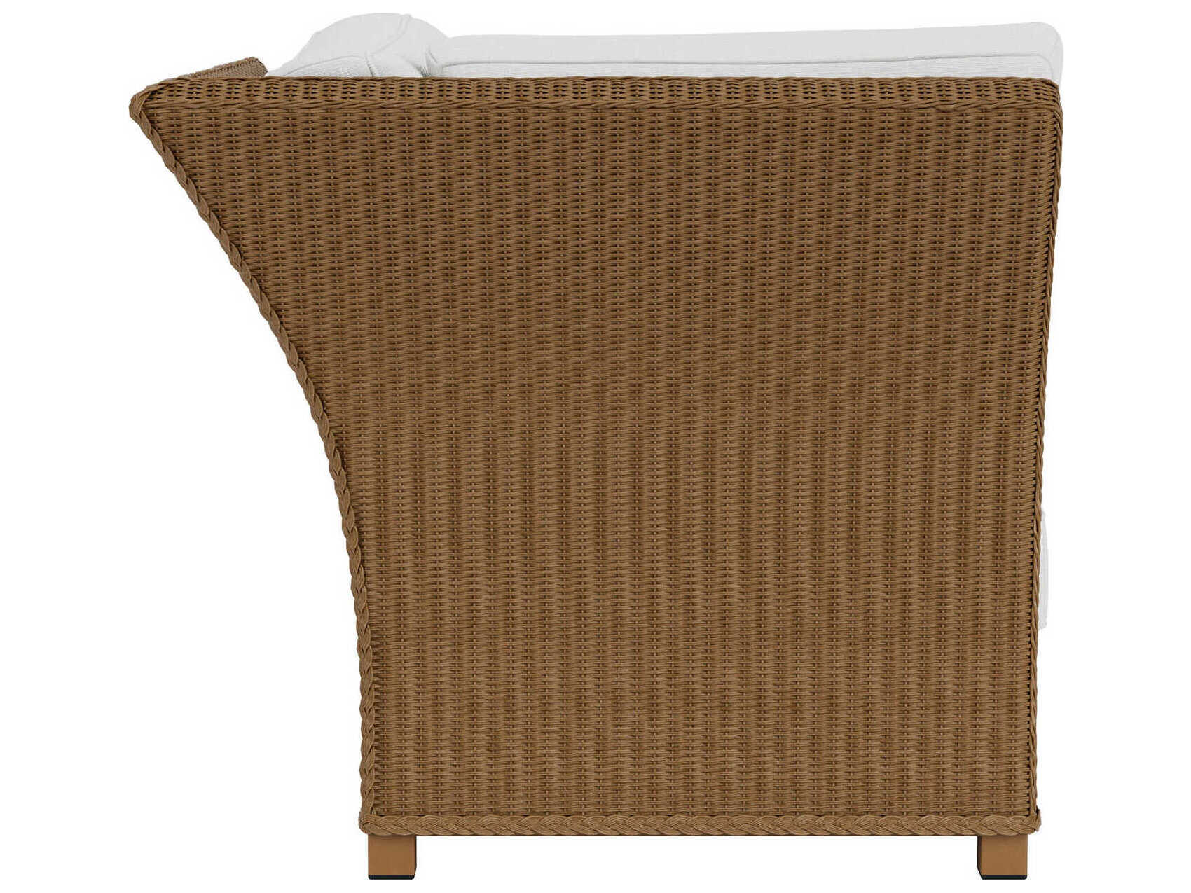 Lloyd Flanders Hamptons Wicker Corner Outdoor Lounge Chair