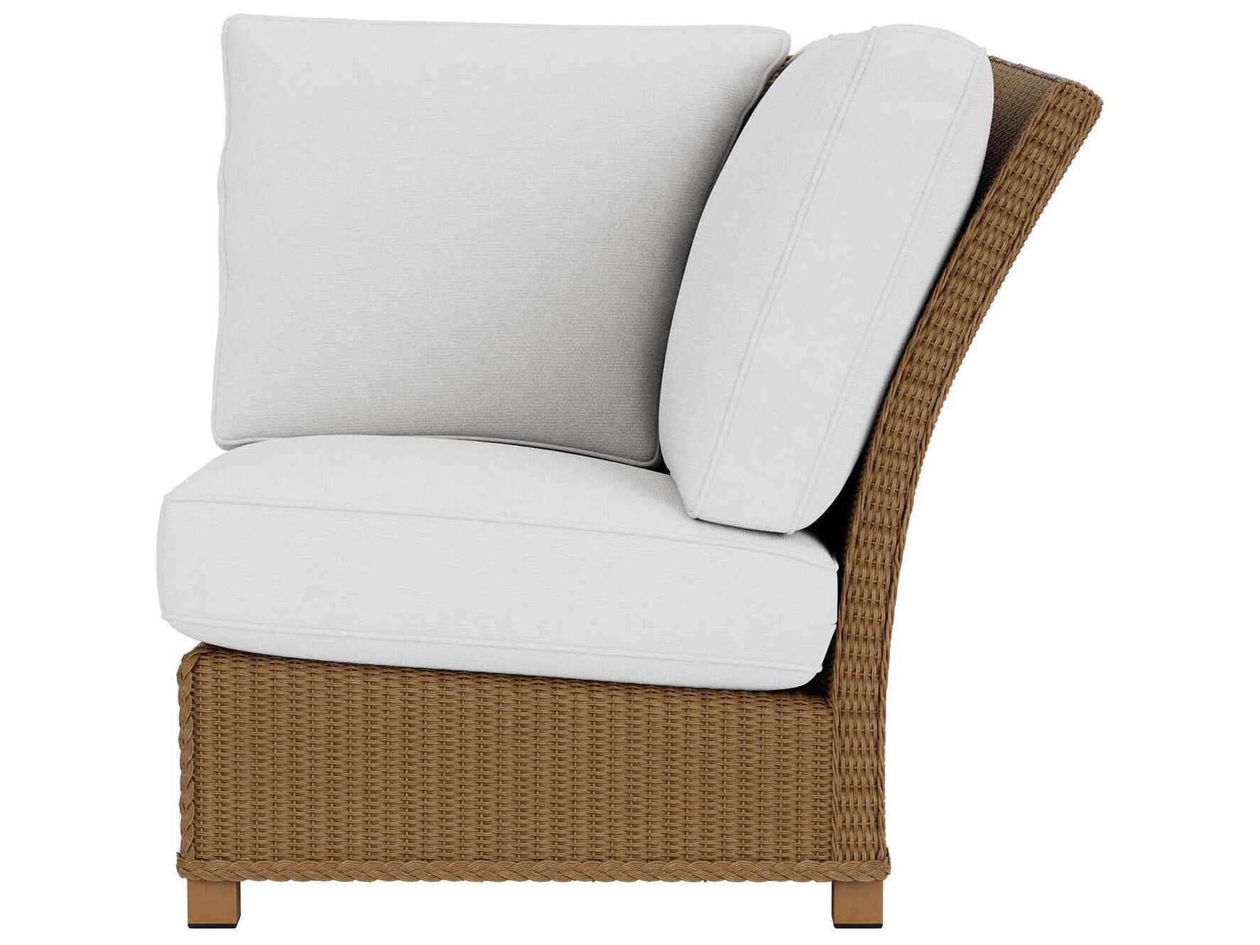Lloyd Flanders Hamptons Wicker Corner Outdoor Lounge Chair