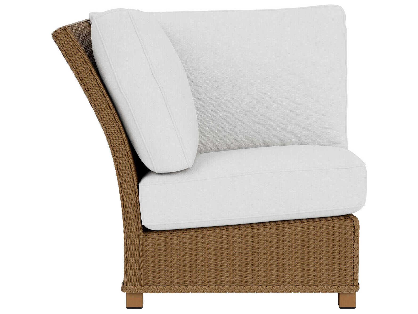 Lloyd Flanders Hamptons Wicker Corner Outdoor Lounge Chair