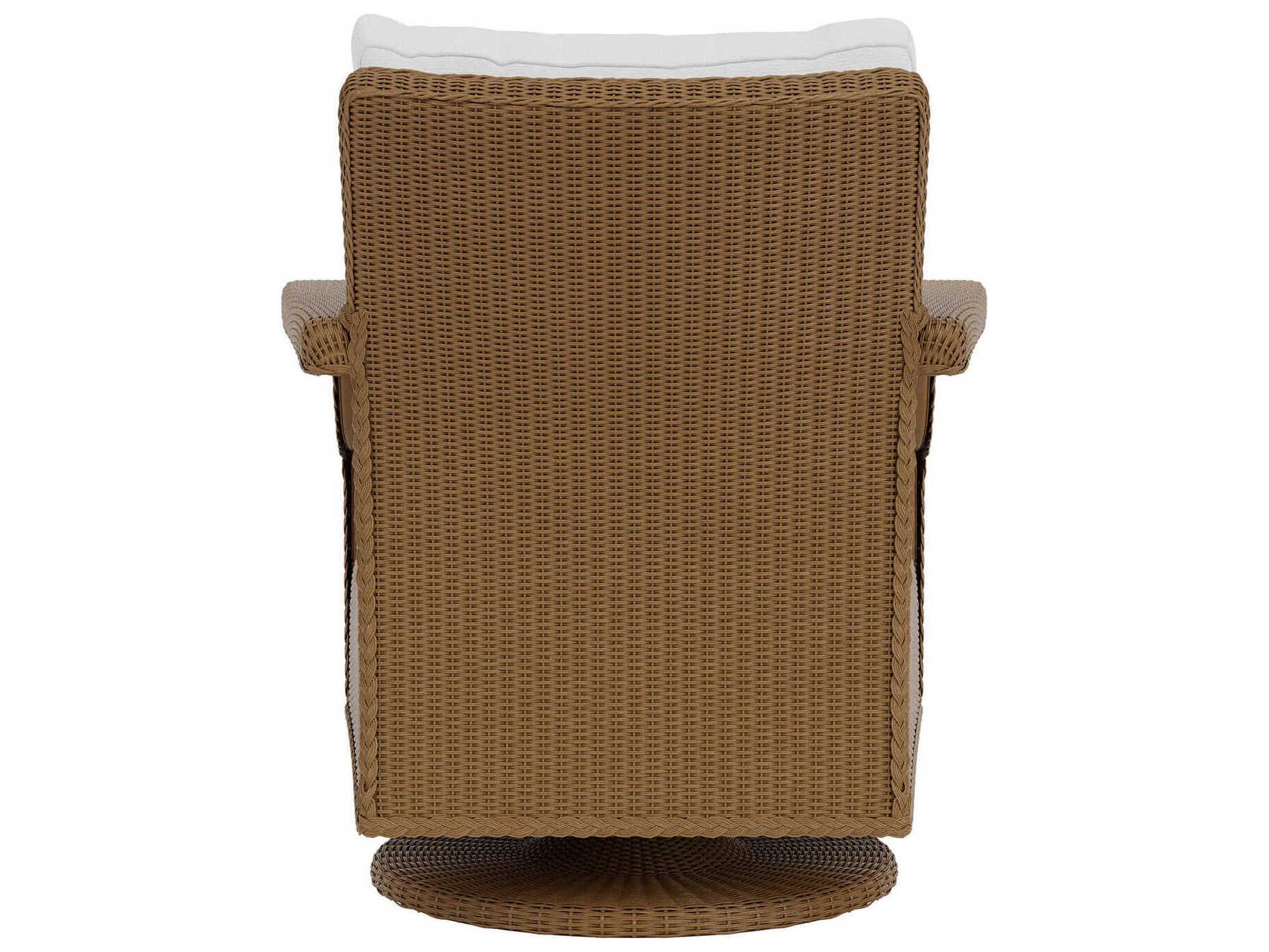 Lloyd Flanders Hamptons Wicker Swivel Rocker Patio Lounge Chair