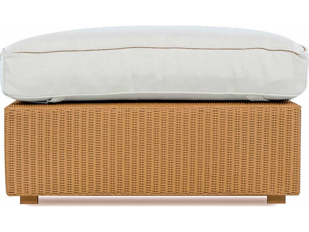 Lloyd Flanders Hamptons Wicker Large Patio Ottoman