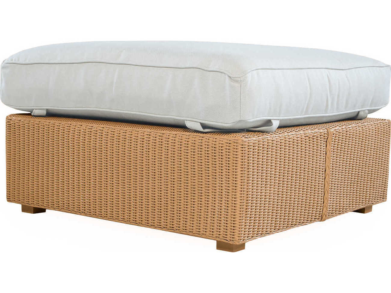 Lloyd Flanders Hamptons Wicker Large Patio Ottoman