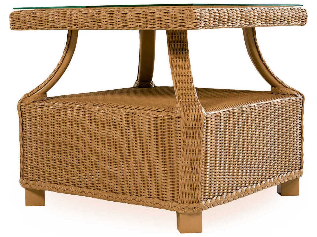 Lloyd Flanders Hamptons Wicker Square Outdoor End Table
