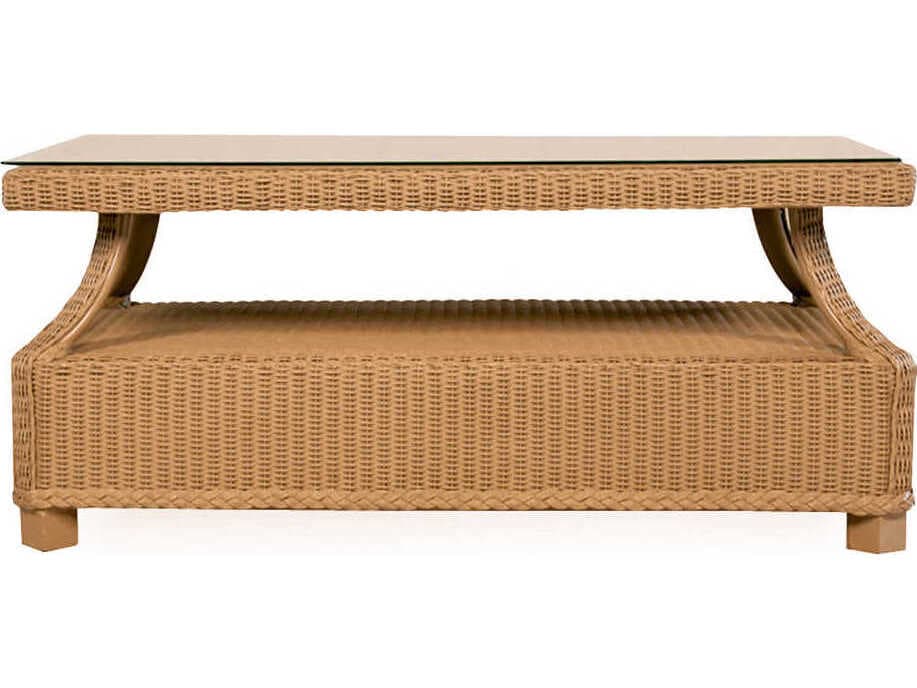 Lloyd Flanders Hamptons Wicker Rectangular Outdoor Coffee Table