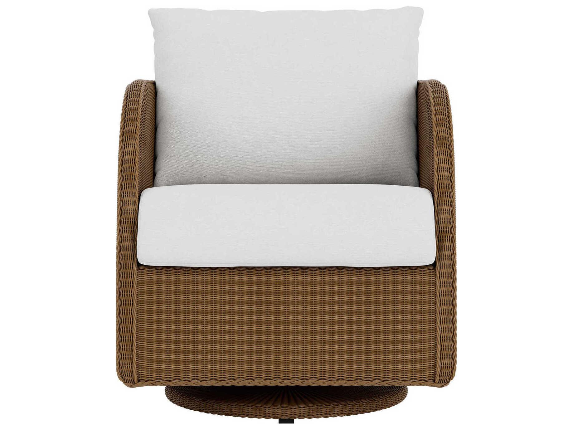 Lloyd Flanders Essence Wicker Swivel Glider Patio Lounge Chair