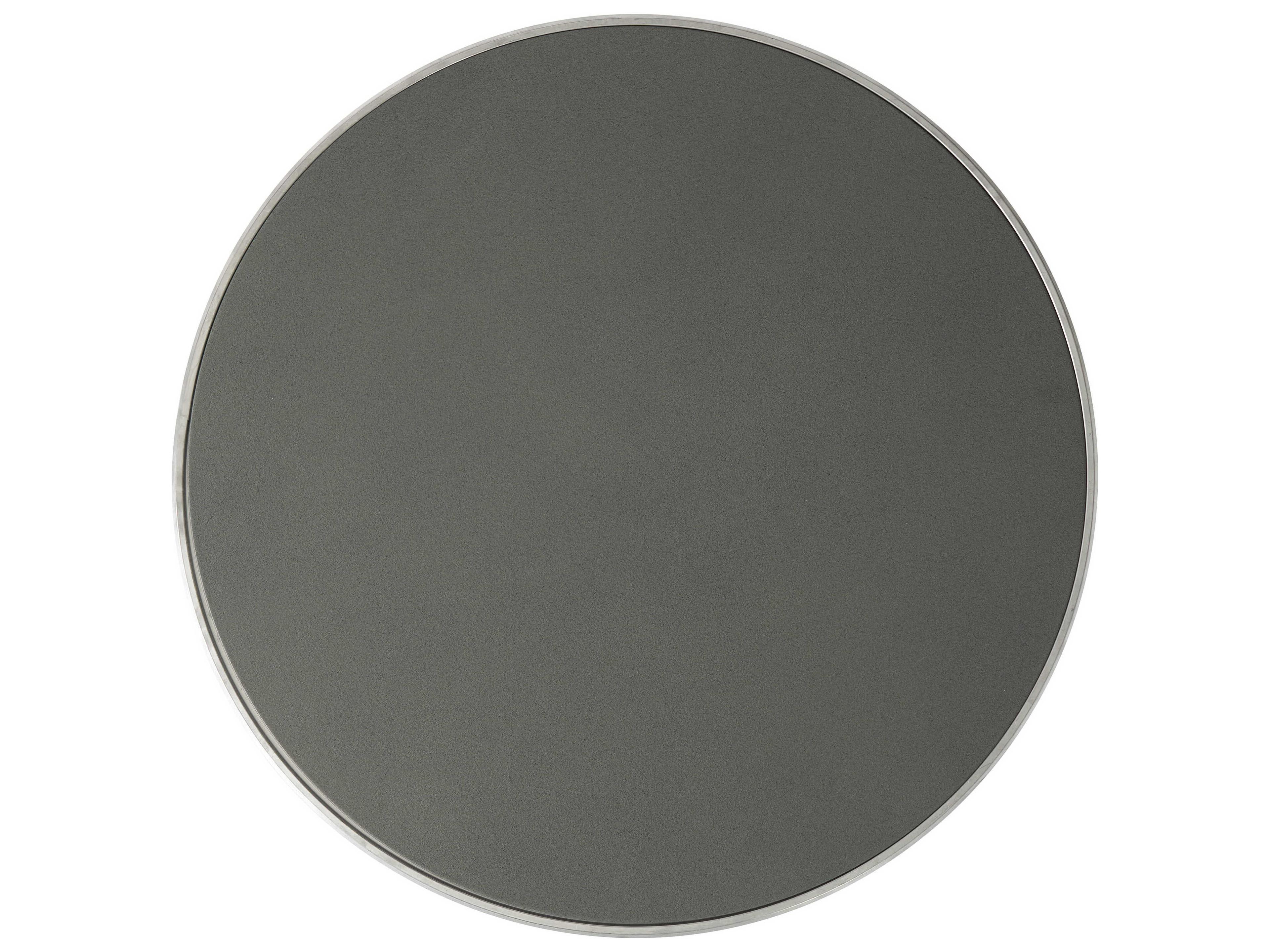 Lloyd Flanders Essence Wicker Round Charcoal Glass Top Patio Coffee Table