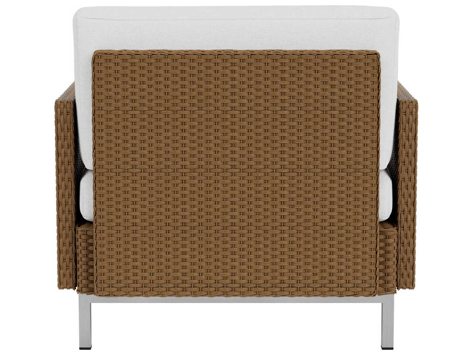 Lloyd Flanders Elements Steel Wicker Outdoor Lounge Chair