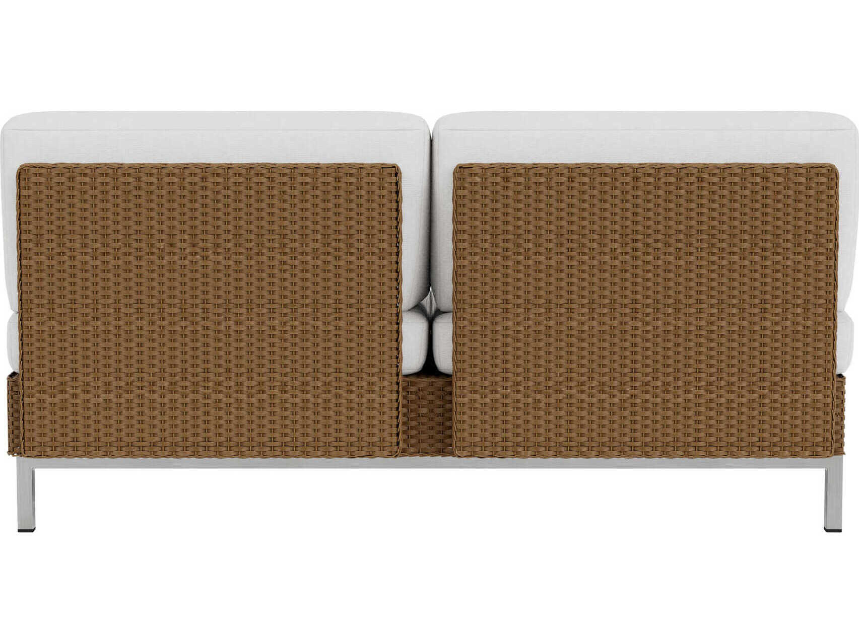 Lloyd Flanders Elements Steel Wicker Patio Loveseat