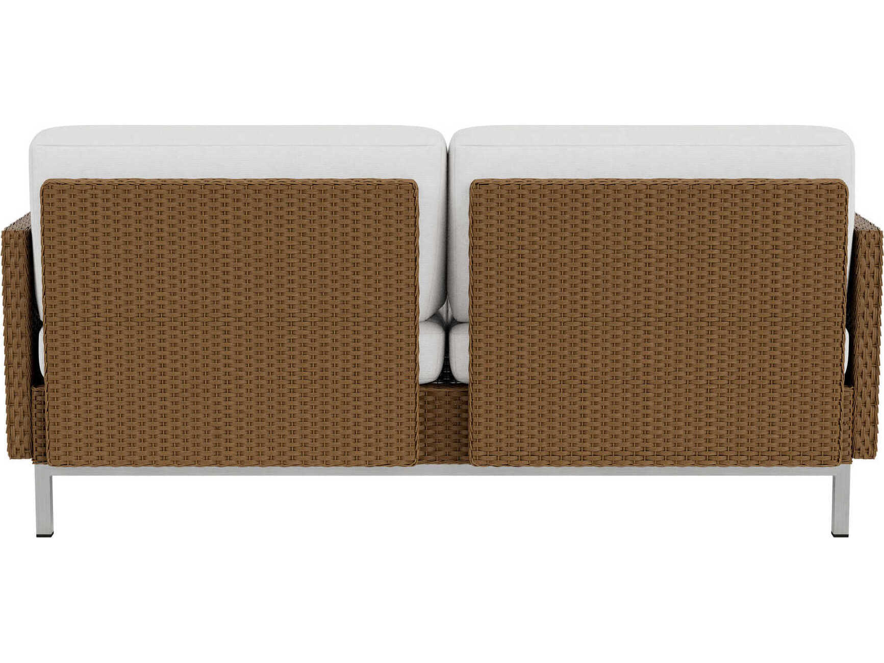 Lloyd Flanders Elements Steel Wicker Outdoor Loveseat