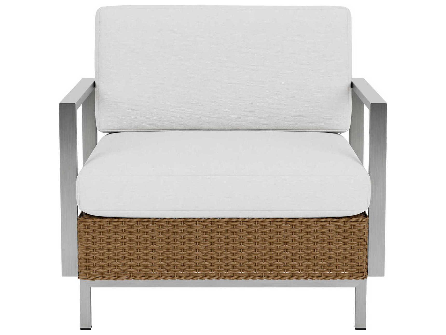 Lloyd Flanders Elements Steel Wicker Patio Lounge Chair