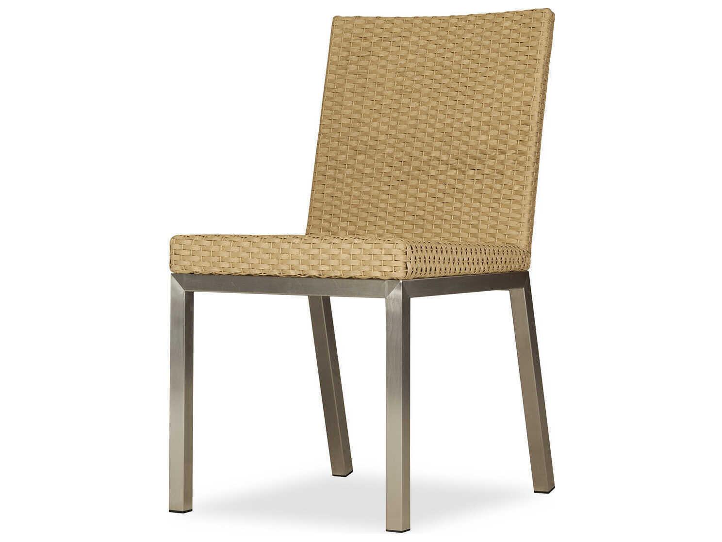 Lloyd Flanders Elements Steel Wicker Outdoor Dining Side Chair