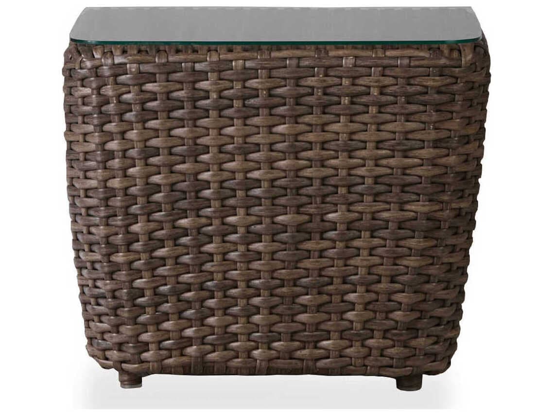 Lloyd Flanders Largo Wicker Rectangular Bunching Accent Table