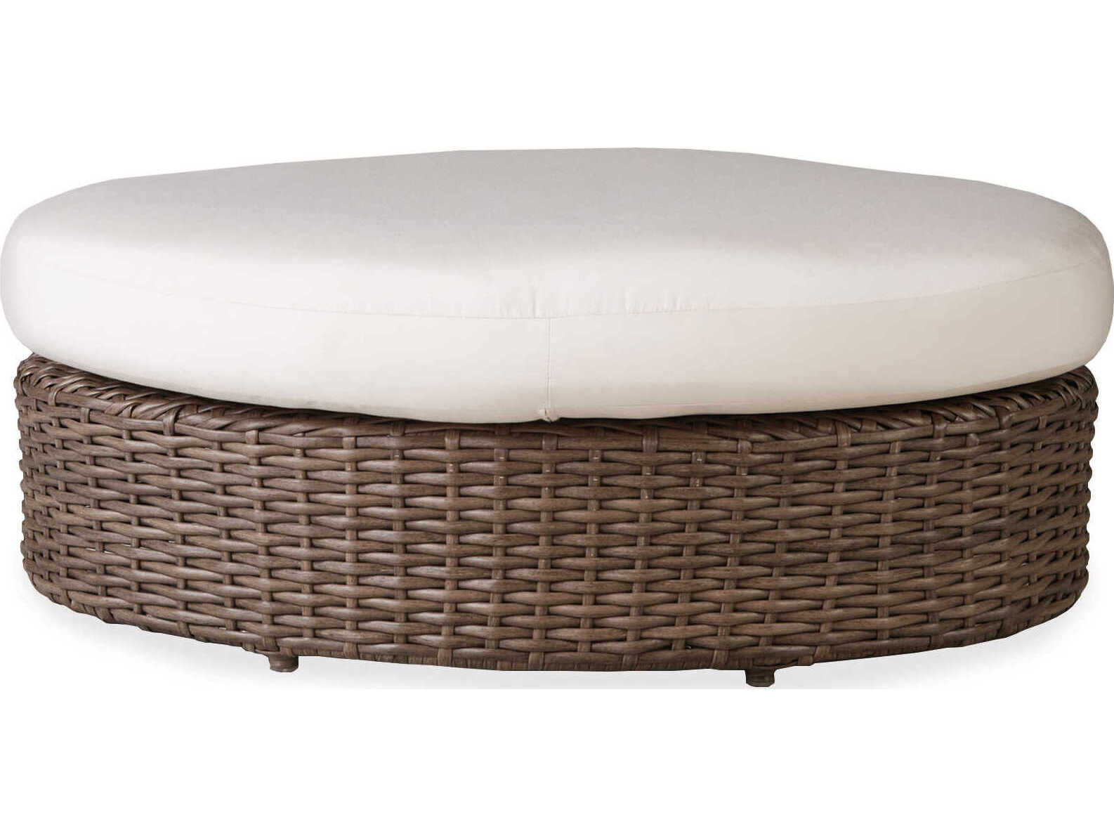 Lloyd Flanders Largo Wicker Oval Patio Ottoman