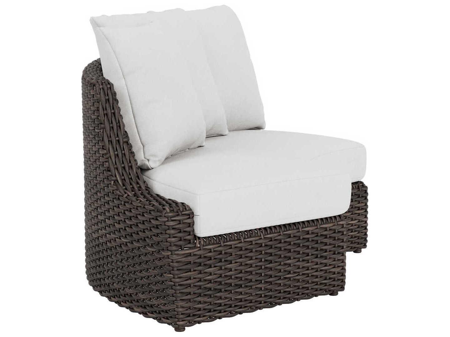 Lloyd Flanders Largo Wicker Curved Right Arm Sofa