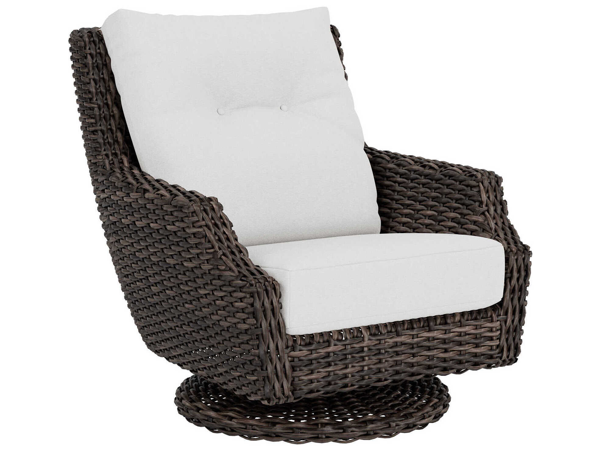 Lloyd Flanders Largo Wicker High Back Swivel Outdoor Patio Rocker