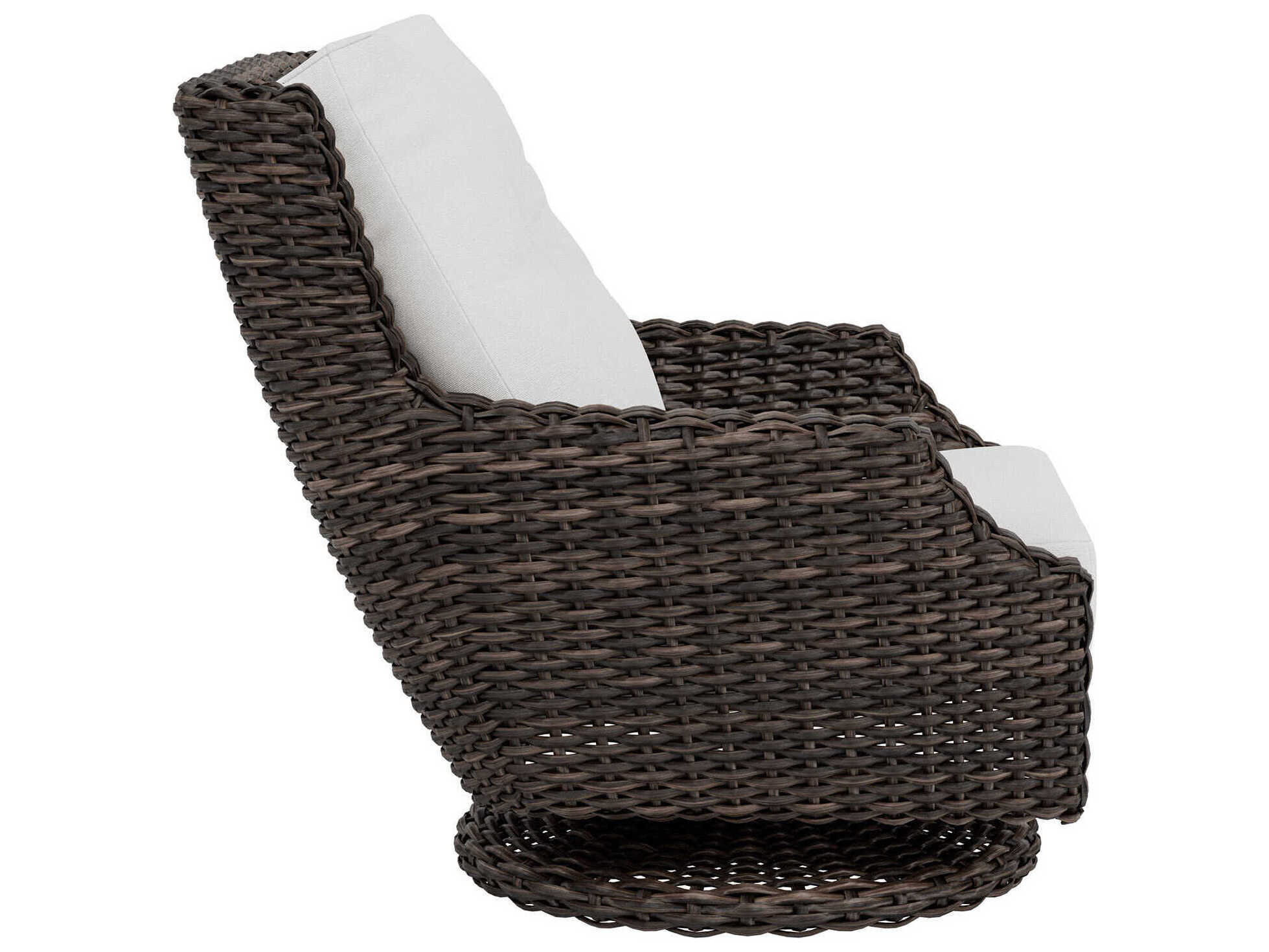 Lloyd Flanders Largo Wicker High Back Swivel Outdoor Patio Rocker