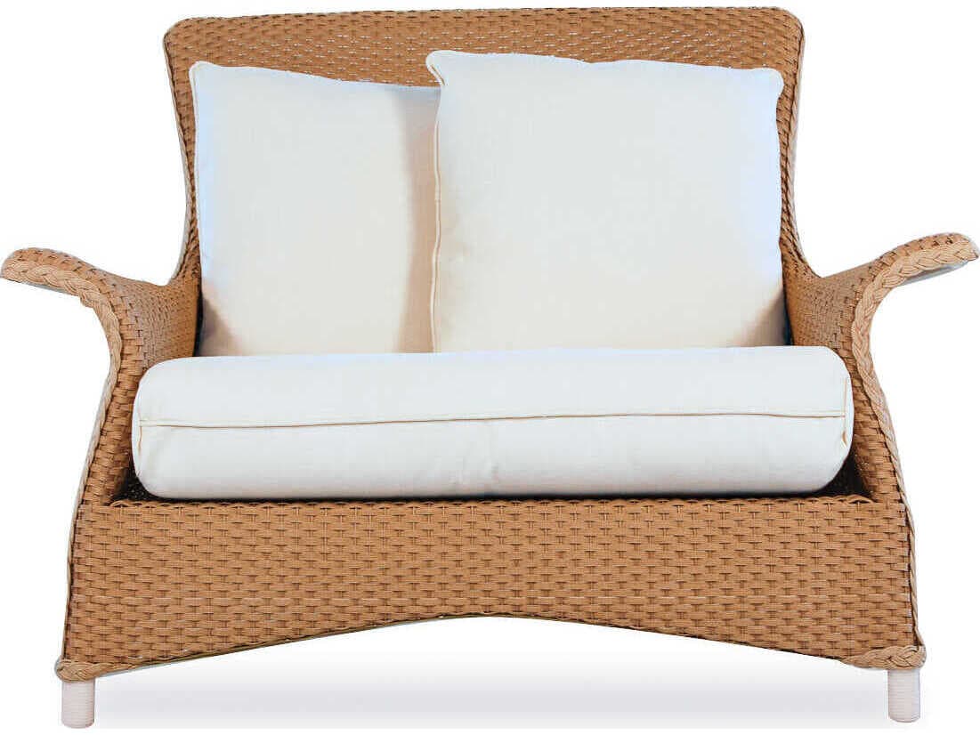 Lloyd Flanders Mandalay Wicker Patio Lounge Chair and Half
