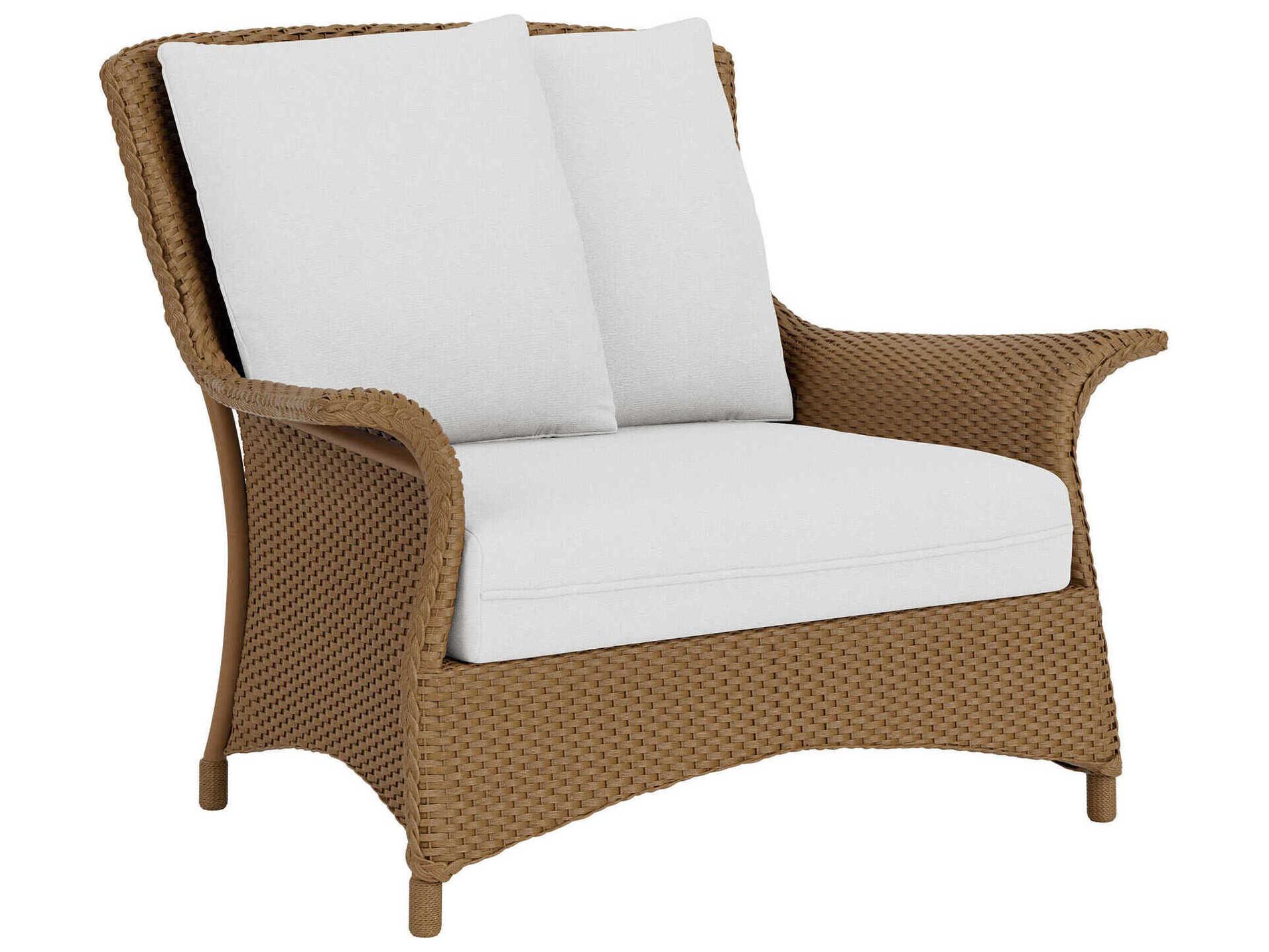 Lloyd Flanders Mandalay Wicker Patio Lounge Chair and Half
