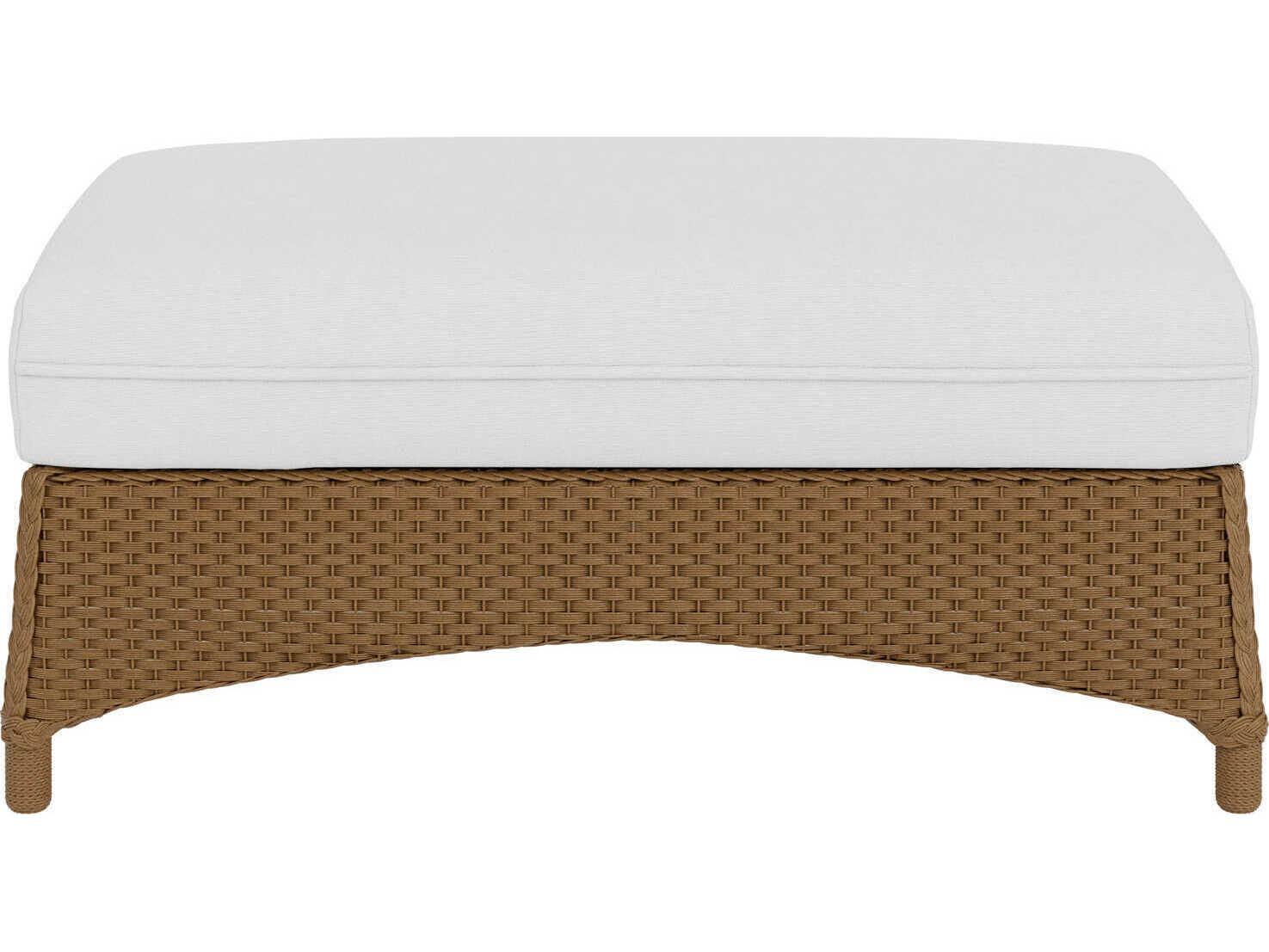 Lloyd Flanders Mandalay Wicker Large Patio Ottoman