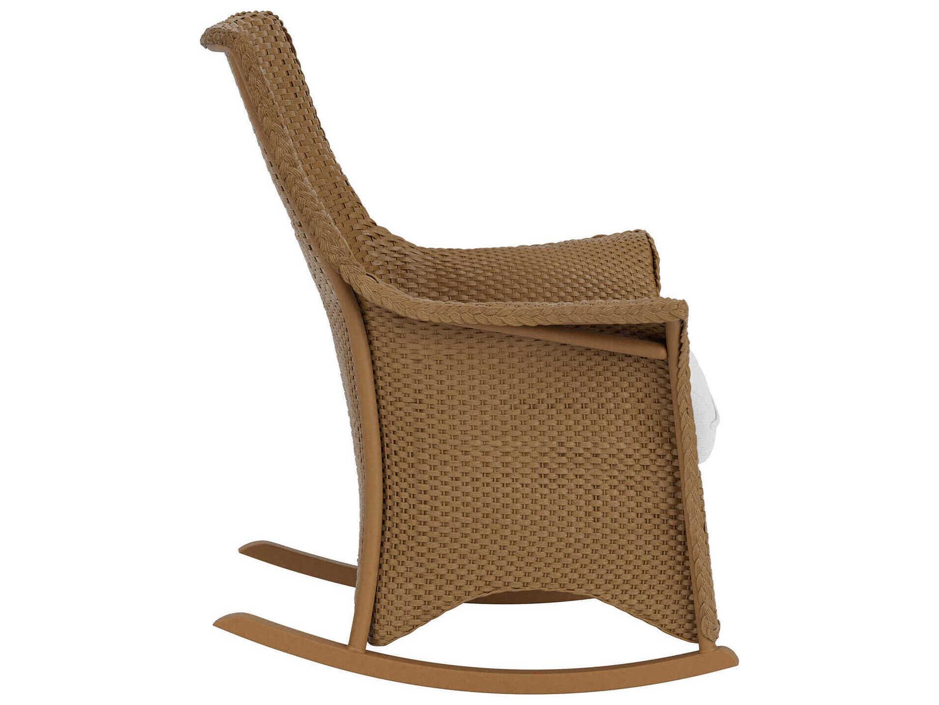 Lloyd Flanders Mandalay Wicker Rocker Outdoor Patio Lounge Chair