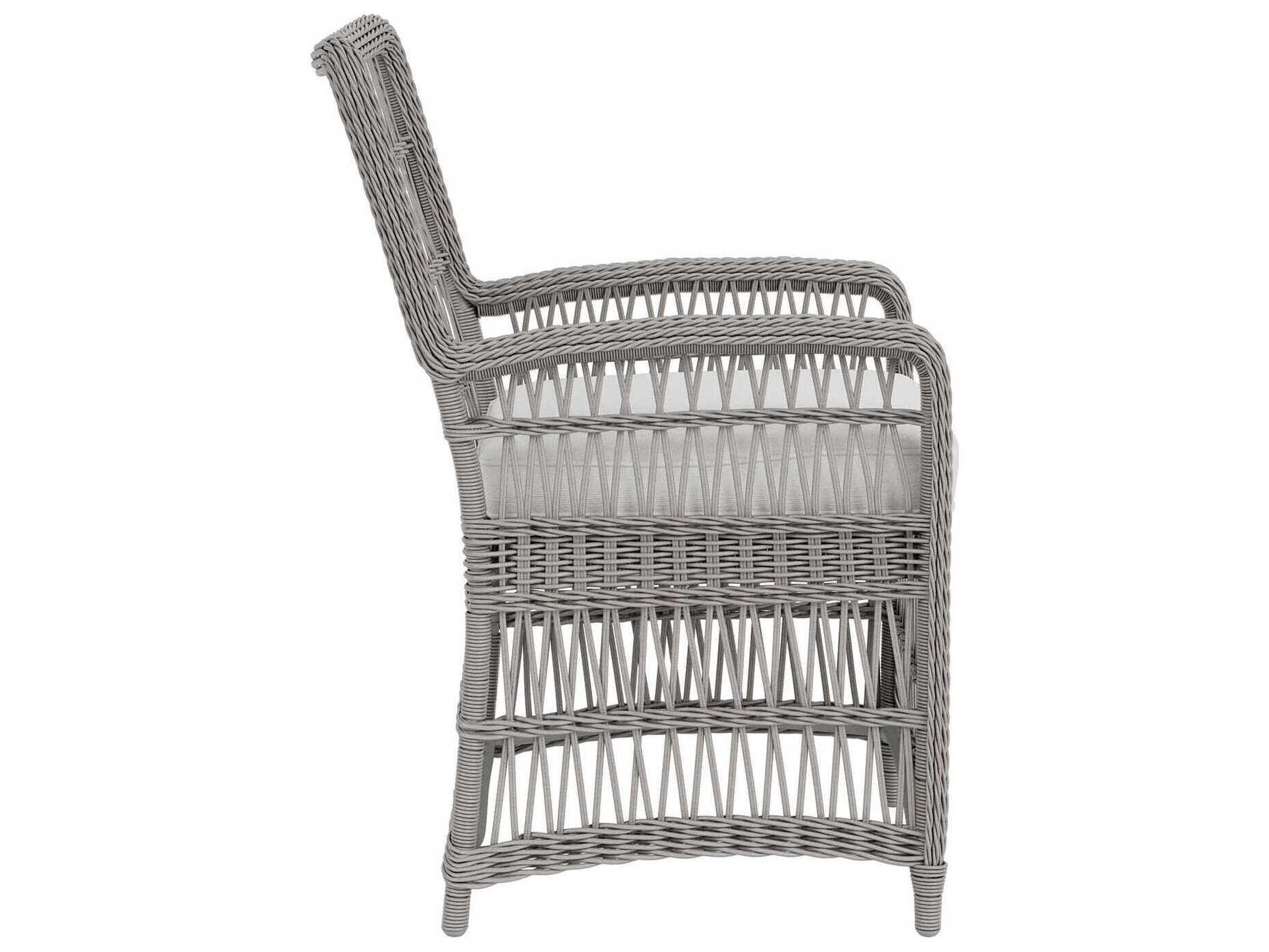 Lloyd Flanders Mackinac Wicker Patio Dining Arm Chair