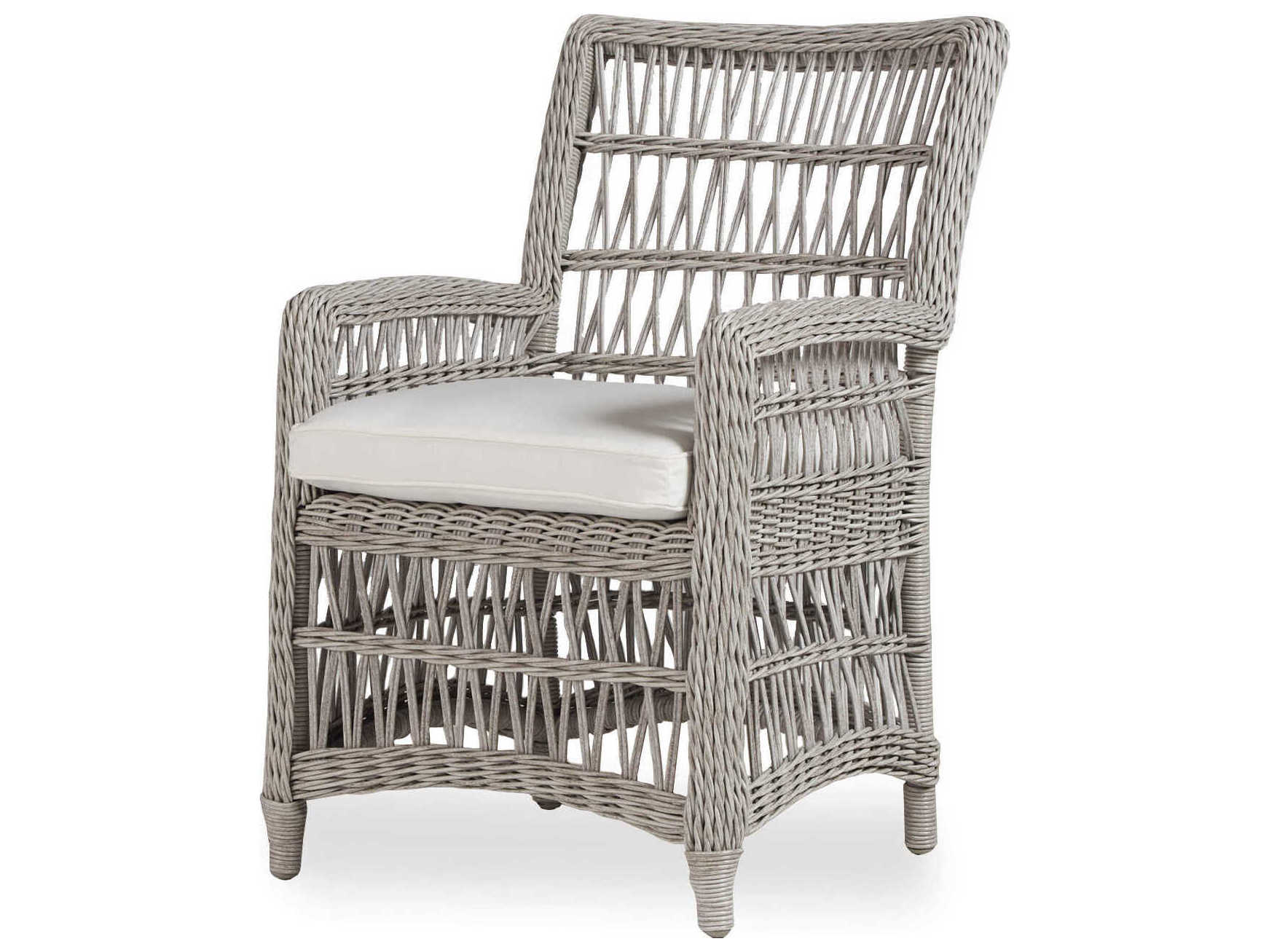 Lloyd Flanders Mackinac Wicker Patio Dining Arm Chair