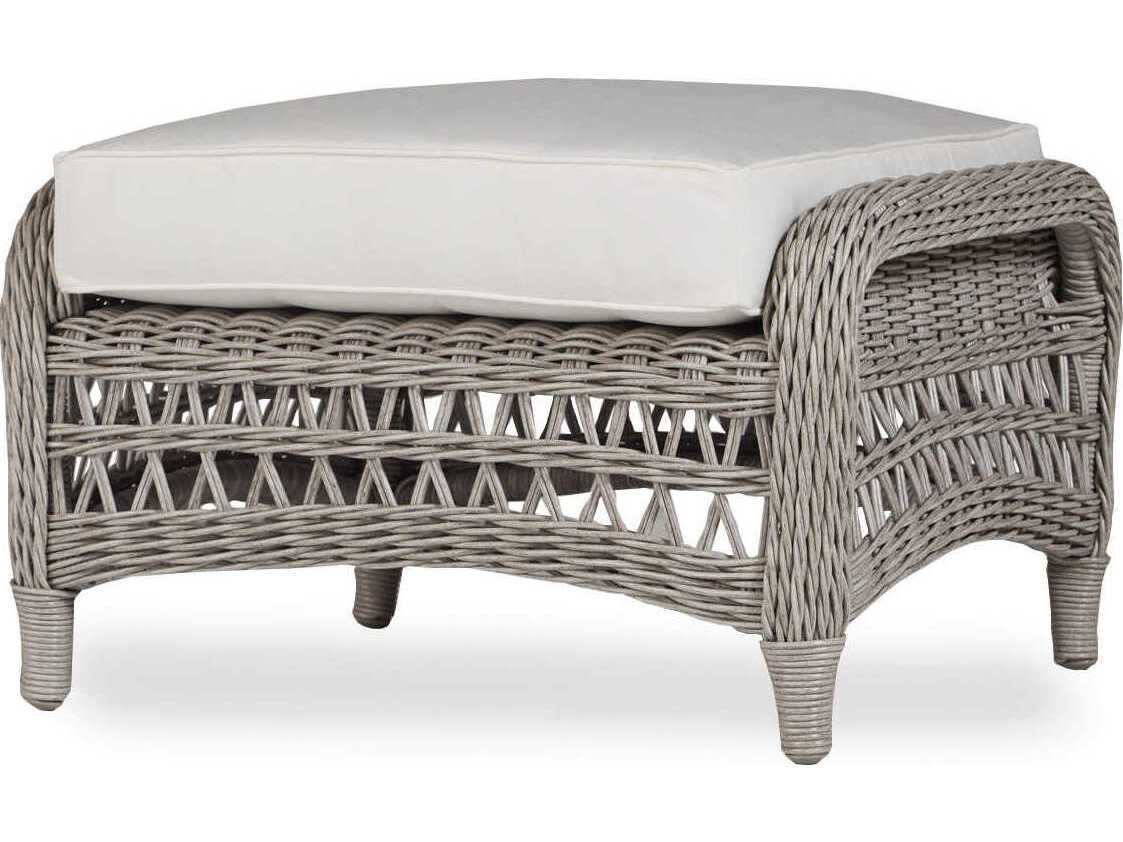 Lloyd Flanders Mackinac Wicker Outdoor Patio Ottoman