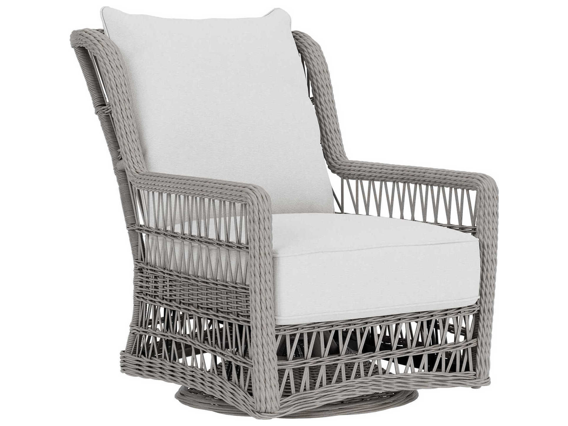 Lloyd Flanders Mackinac Wicker High Back Swivel Glider Patio Lounge Chair