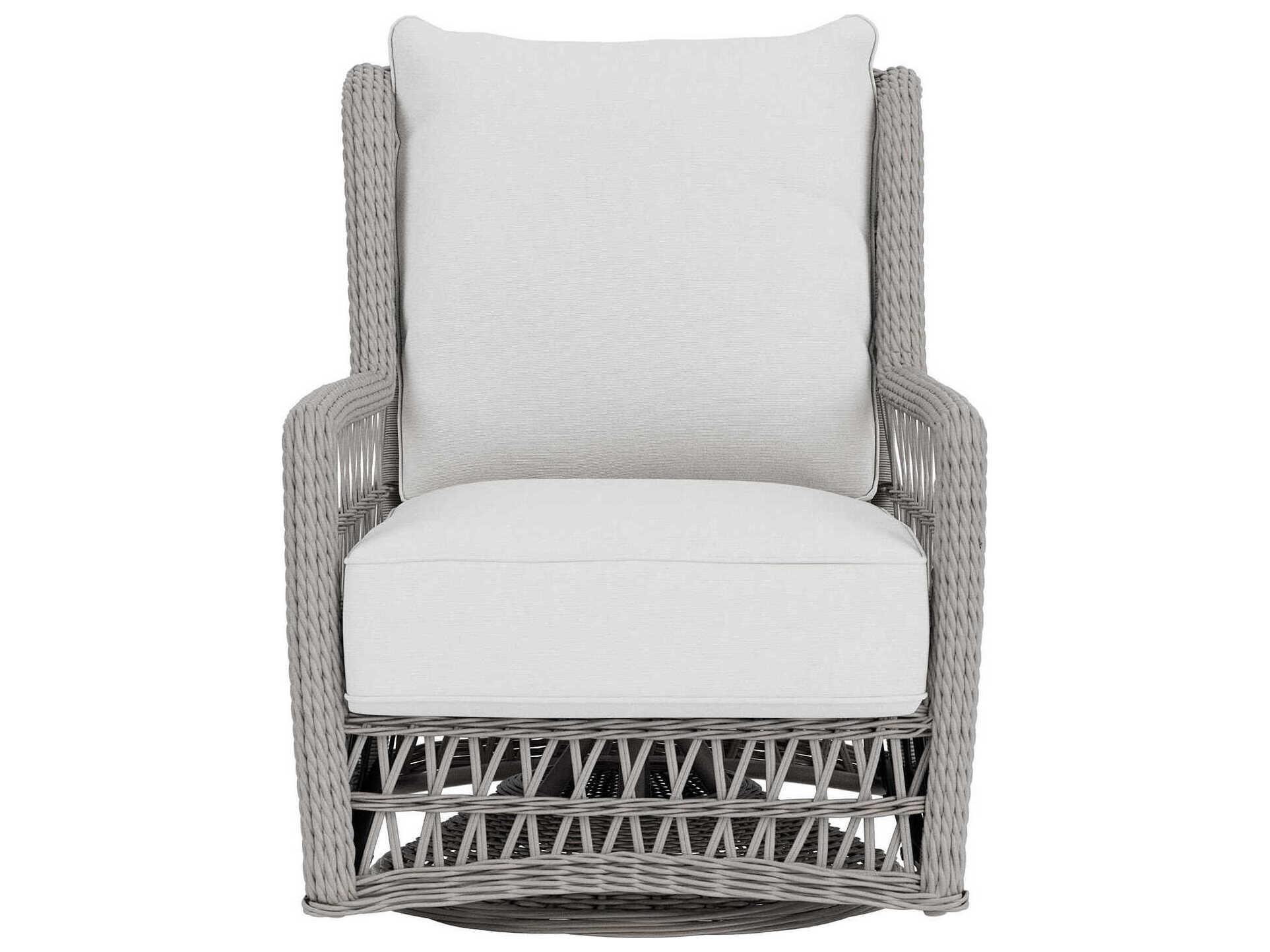 Lloyd Flanders Mackinac Wicker High Back Swivel Glider Patio Lounge Chair