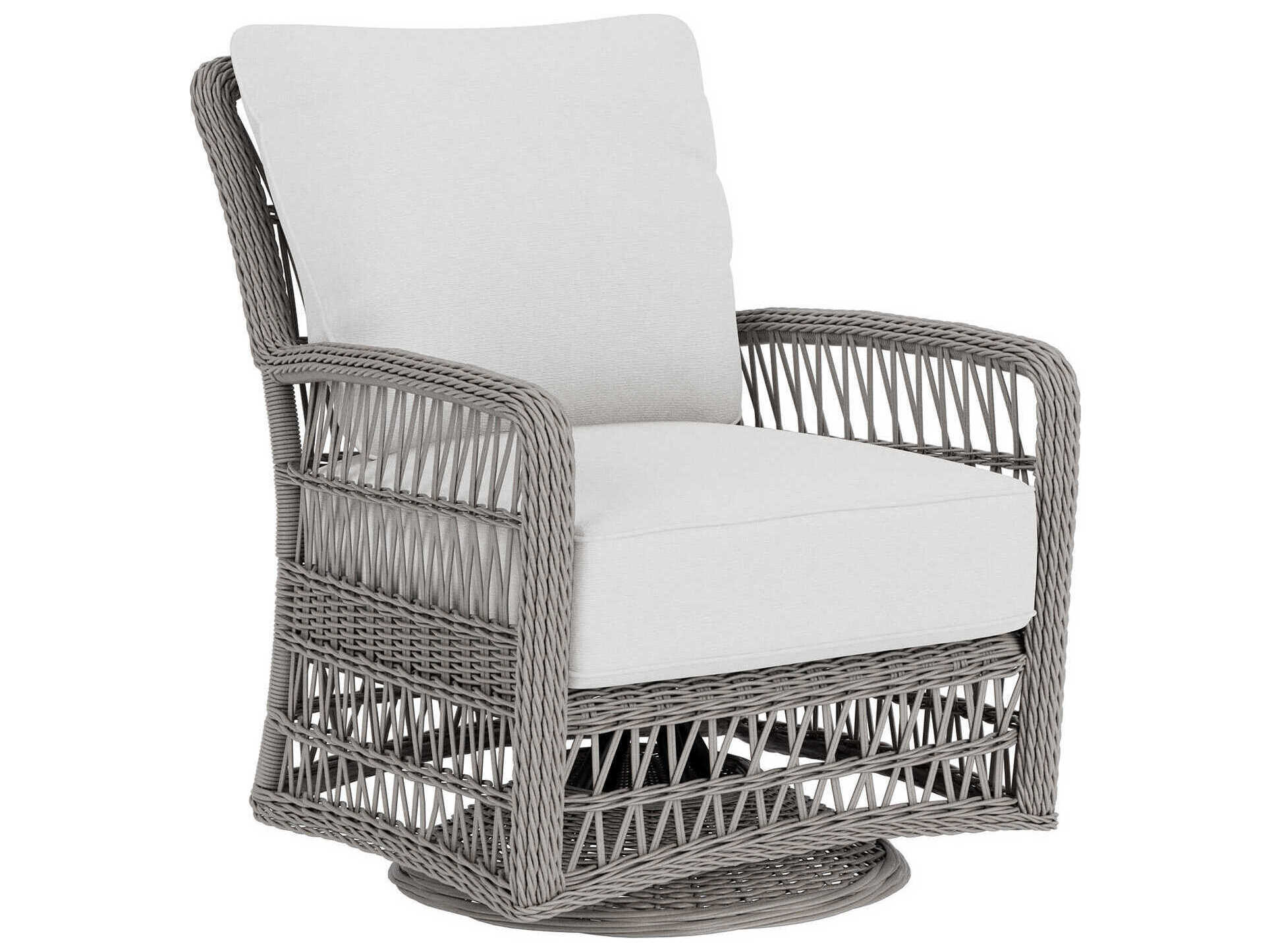 Lloyd Flanders Mackinac Wicker Swivel Glider Outdoor Lounge Chair