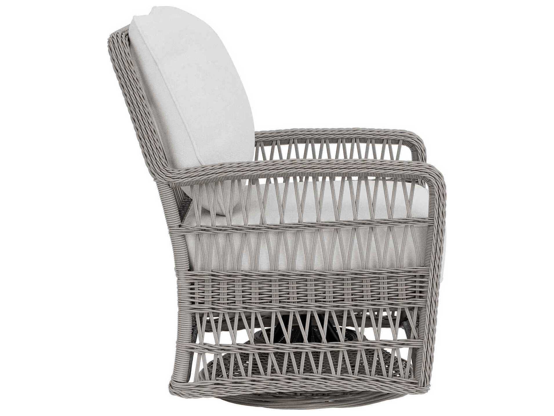 Lloyd Flanders Mackinac Wicker Swivel Glider Outdoor Lounge Chair