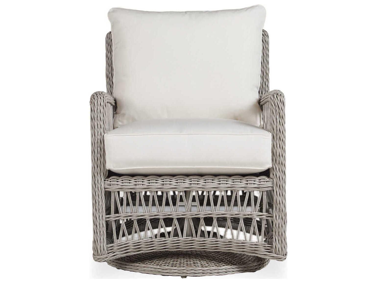 Lloyd Flanders Mackinac Wicker Swivel Glider Outdoor Lounge Chair