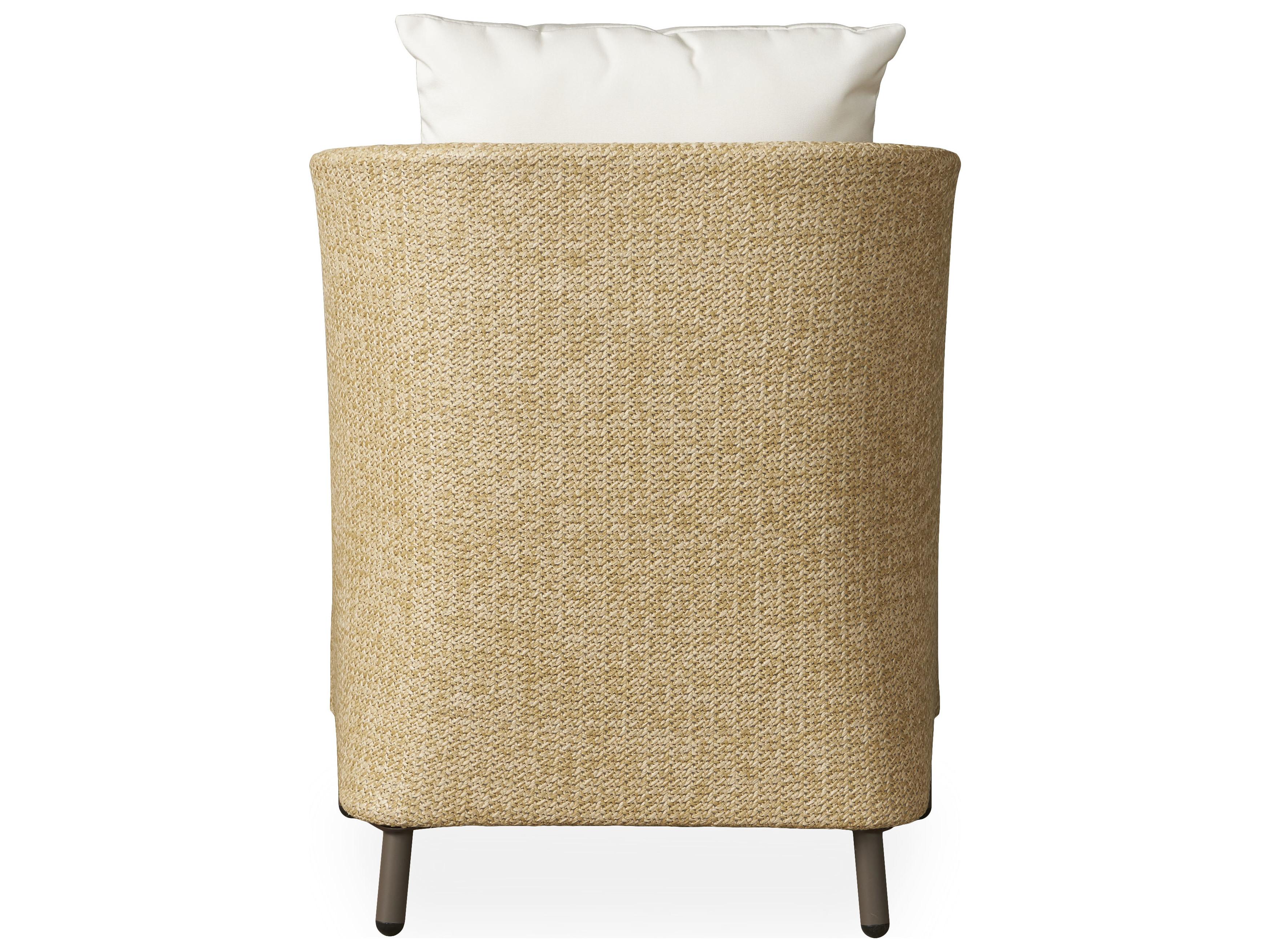 Lloyd Flanders Verona Wheat Textilene Wicker Outdoor Dining Arm Chair