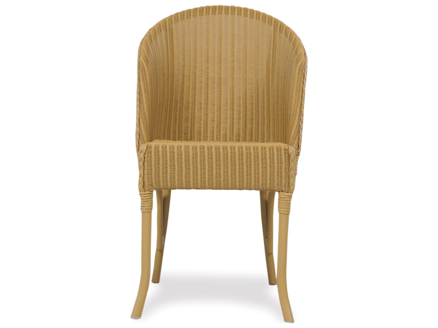 Lloyd Flanders Dining & Accessories Wicker Round Back Outdoor Patio Dining Side Chair