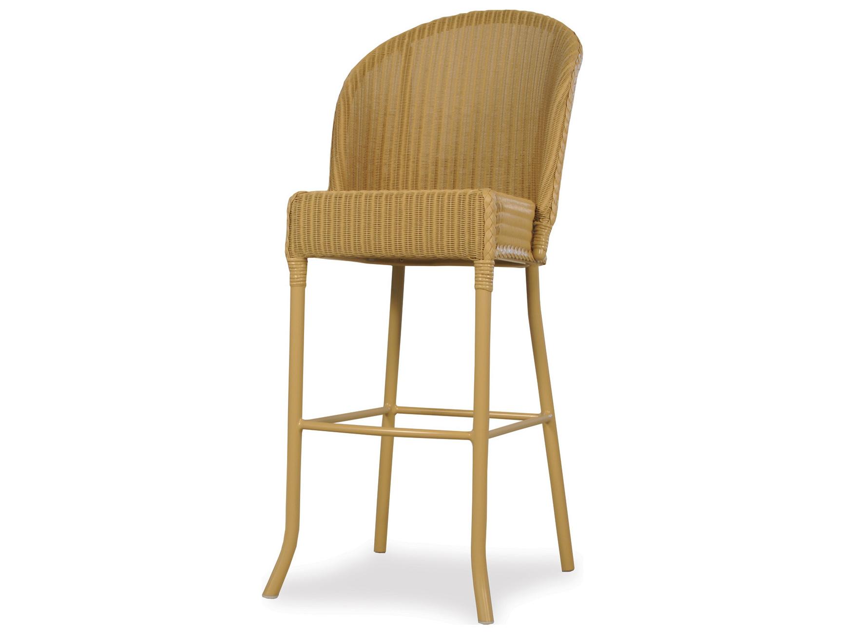 Lloyd Flanders Dining & Accessories Wicker Round Back Outdoor Patio Bar Stool