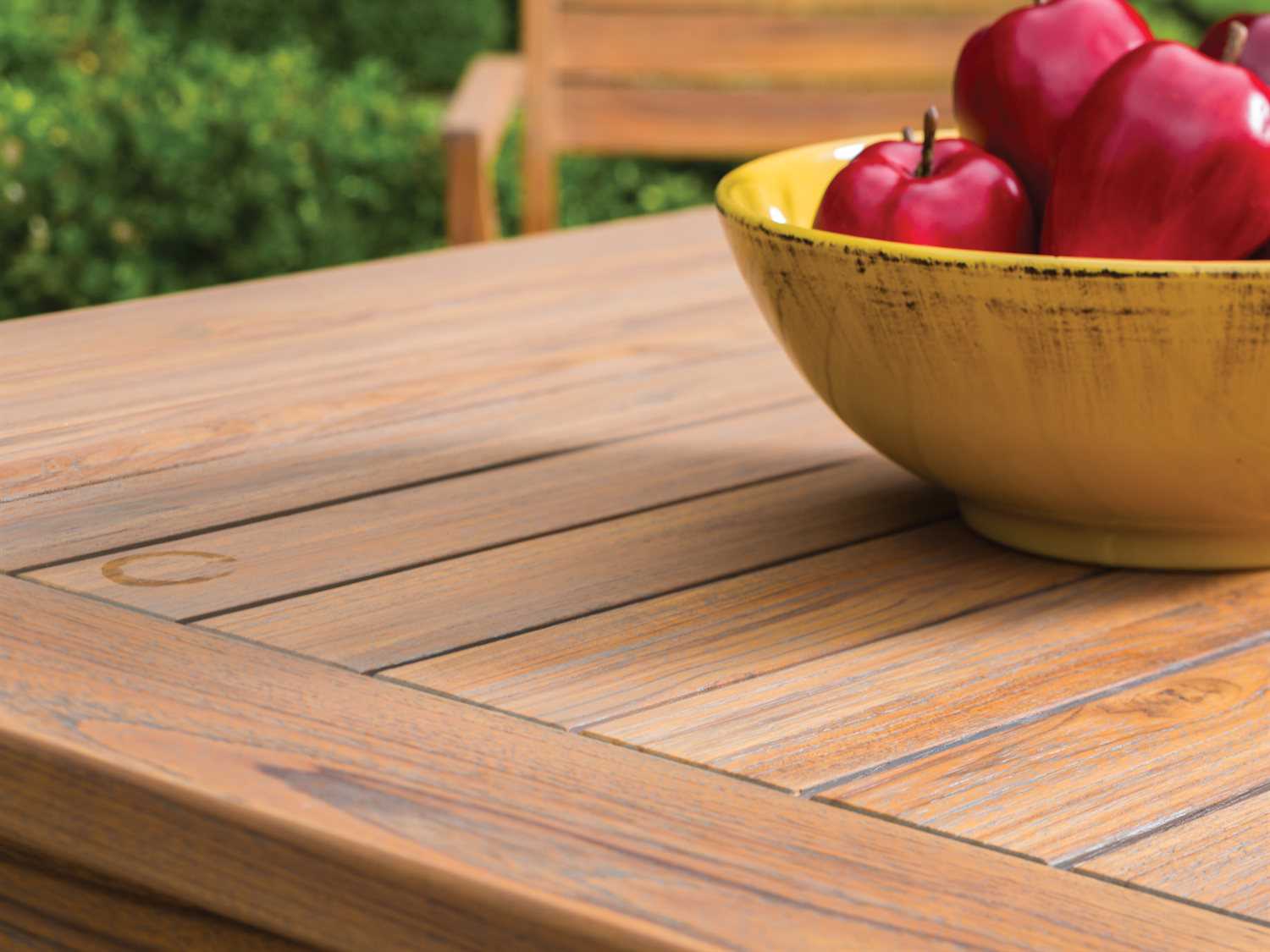 Lloyd Flanders Teak Square Tapered Leg Outdoor Patio Coffee Table