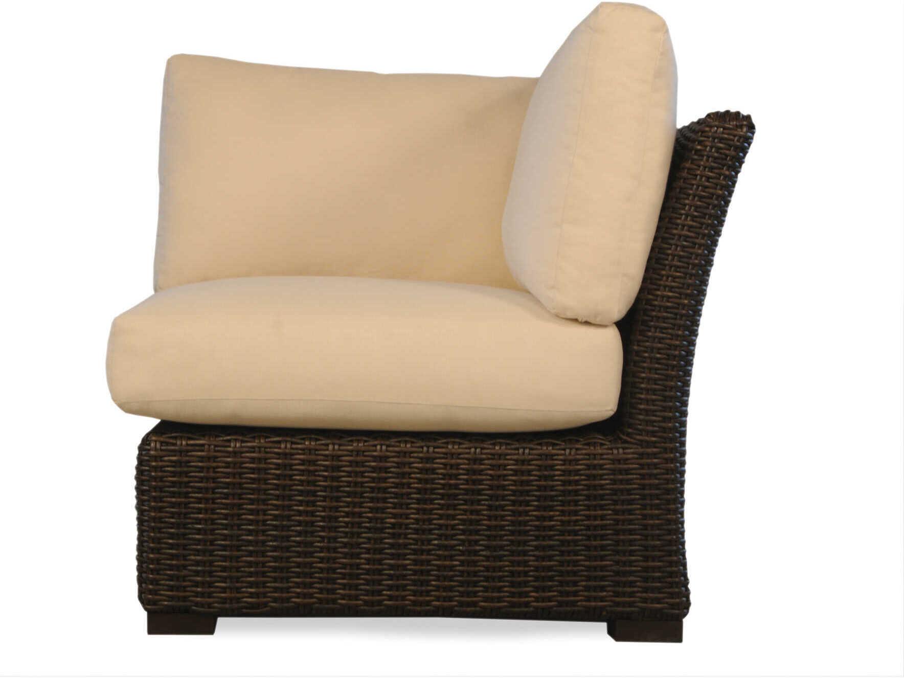 Lloyd Flanders Mesa Wicker Corner Outdoor Patio Lounge Chair