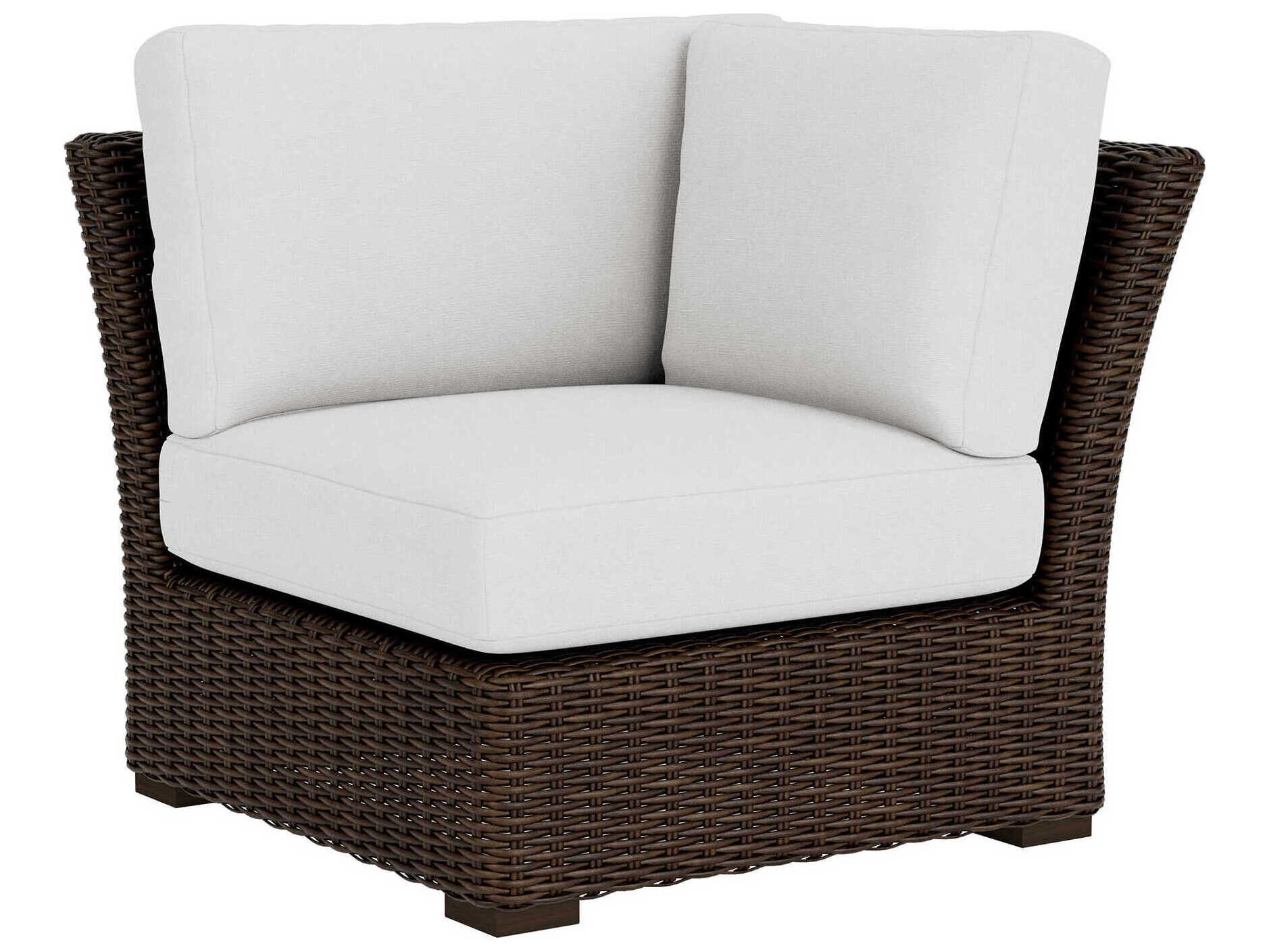 Lloyd Flanders Mesa Wicker Corner Outdoor Patio Lounge Chair