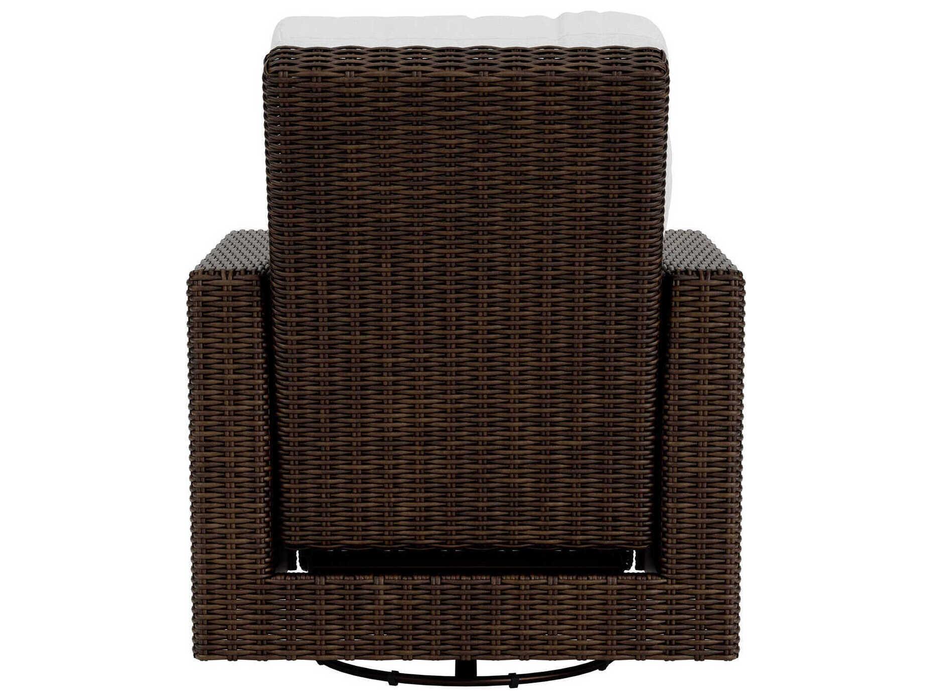 Lloyd Flanders Mesa Wicker Swivel Glider Recliner Outdoor Lounge Chair